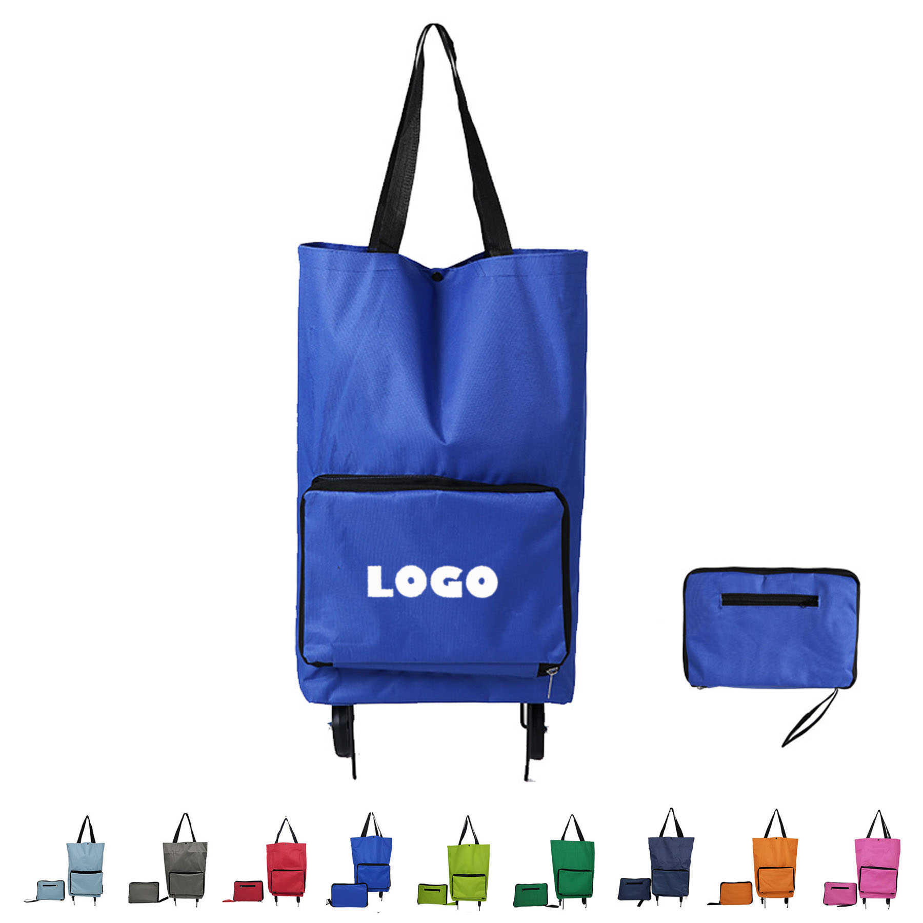 Collapsible Grocery Shopping Trolley Bag With Wheels 3