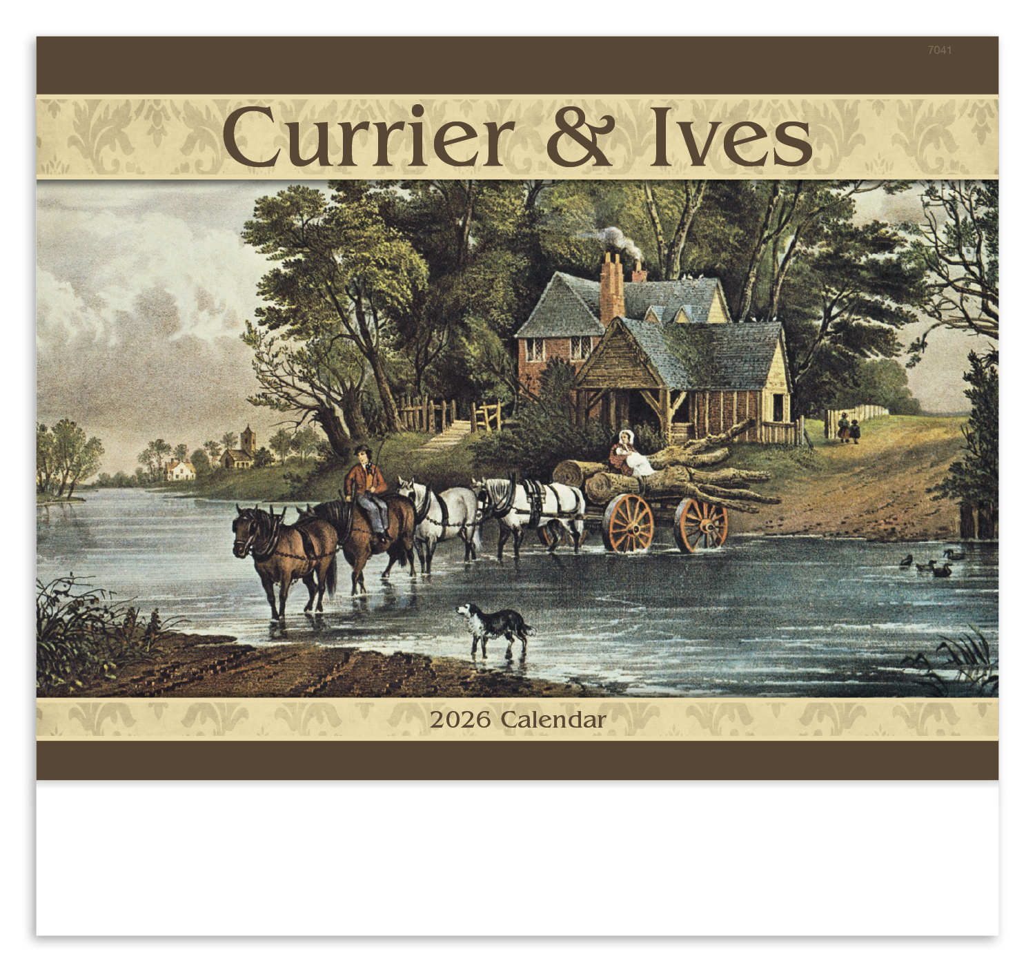 Good Value™ Currier & Ives - Stapled Calendar 23
