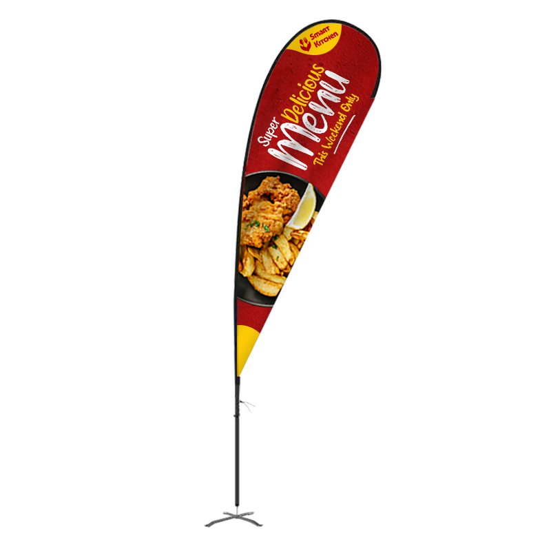 Flex Blade® Teardrop Flag Kit, Double-Sided - 17.5' Outdoor flag 3