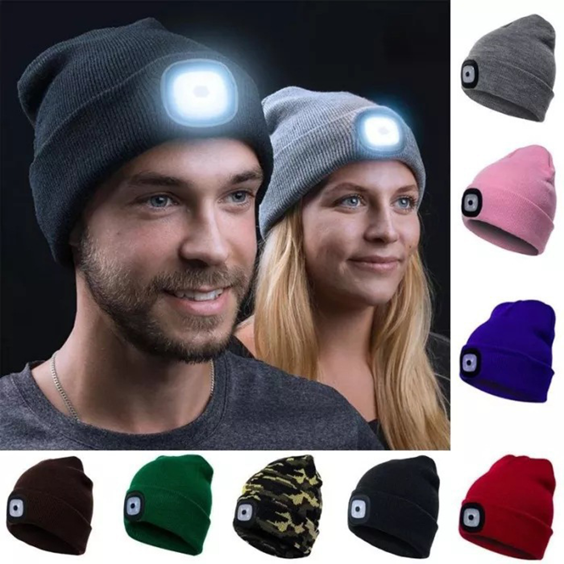 Winter Beanie with Led Light 2