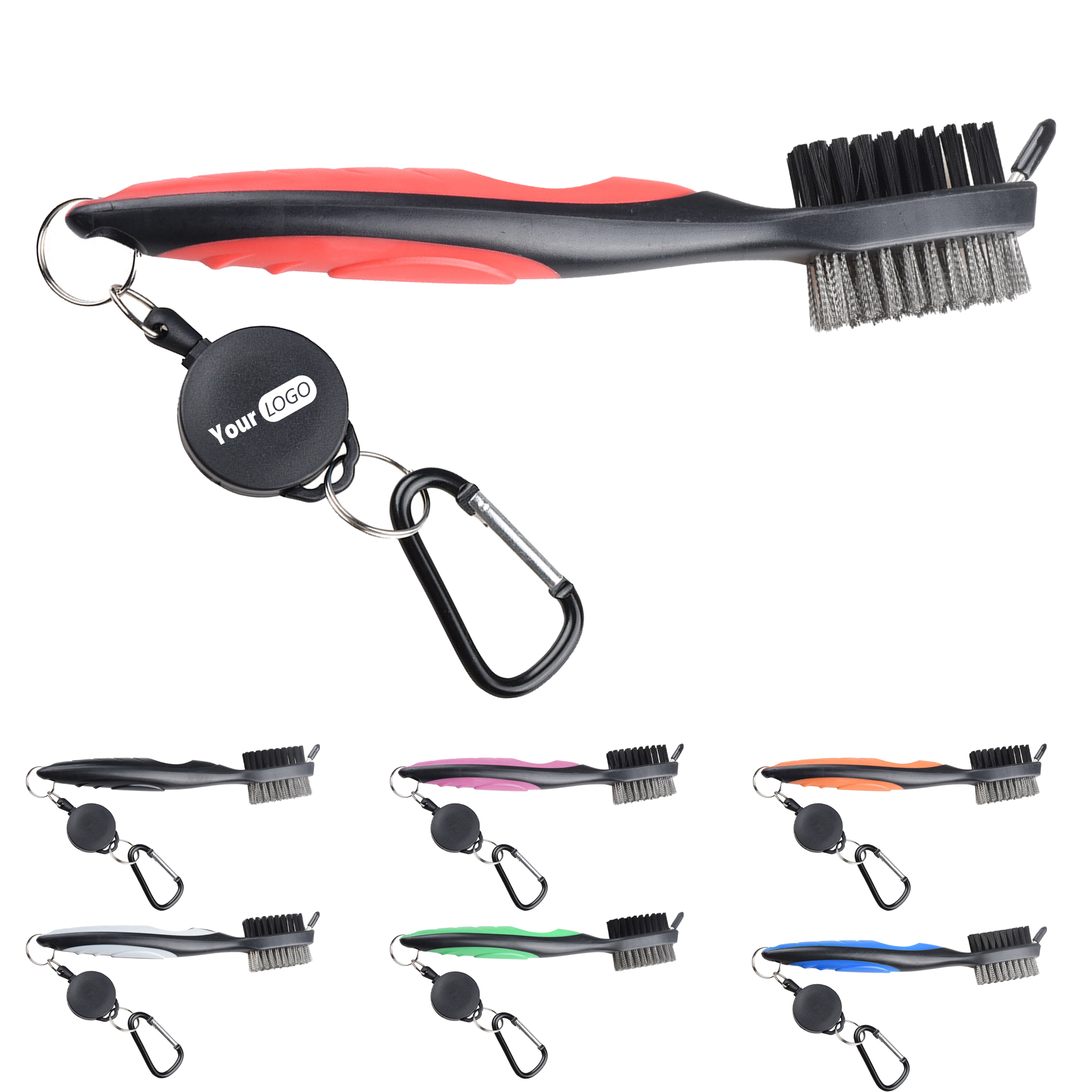 Plastic Golf Double-Sided Brush 7