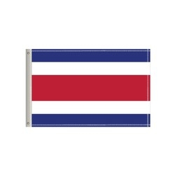 National Flag, Costa Rica, Single-Sided - 96"W x 60"H 1