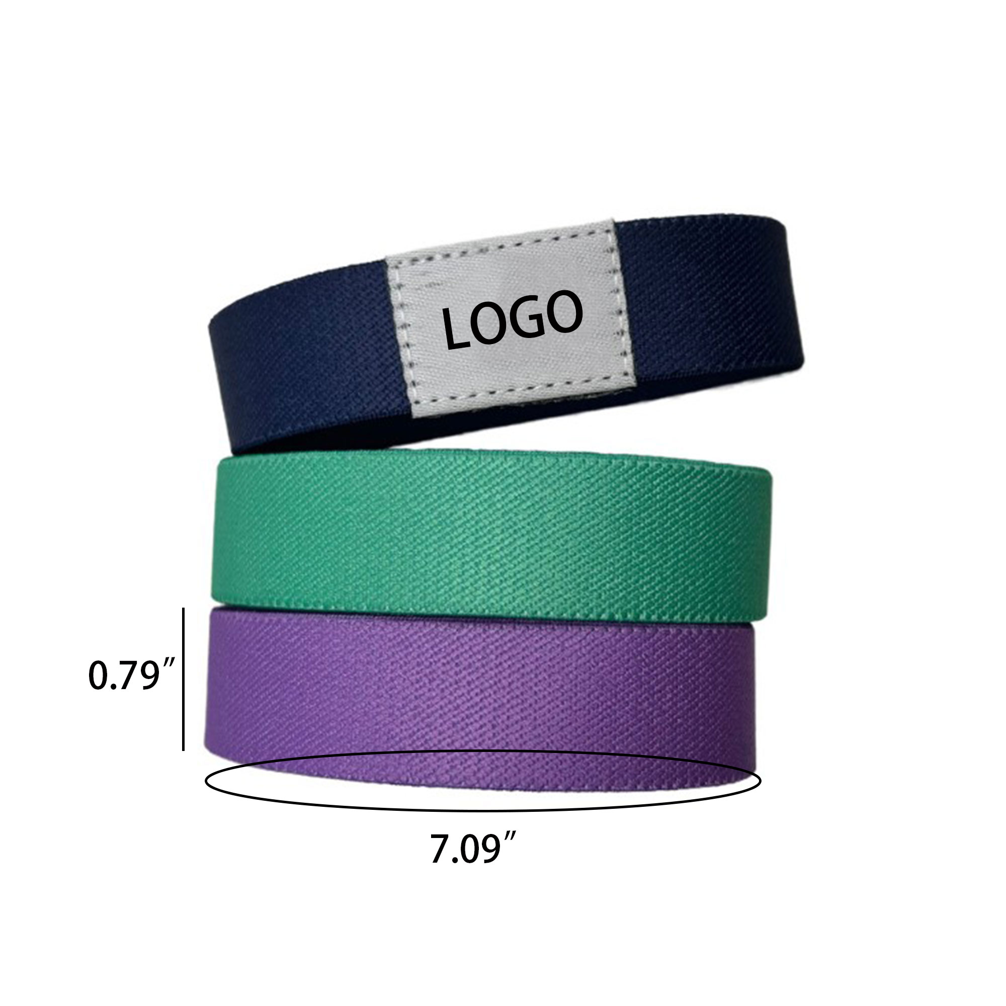 RFID Elastic Event Wristband With Woven Label 2