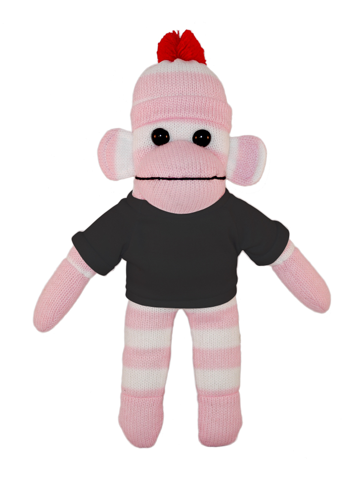 Pink Sock Monkey with Tee 13