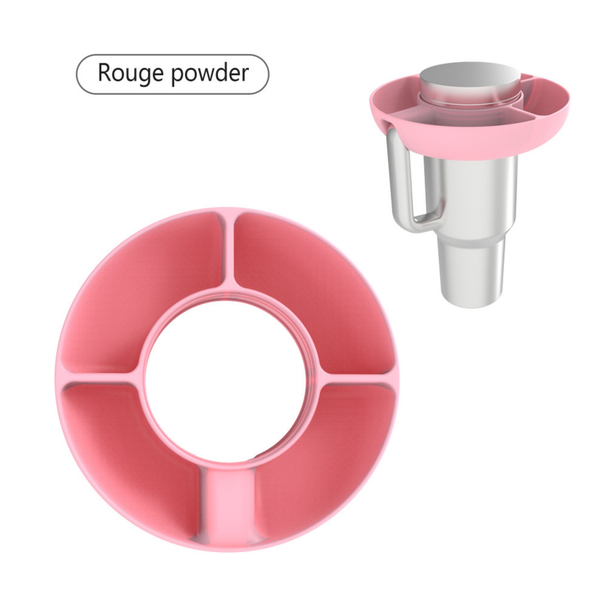 4 Compartment Silicone Snack Tray 12