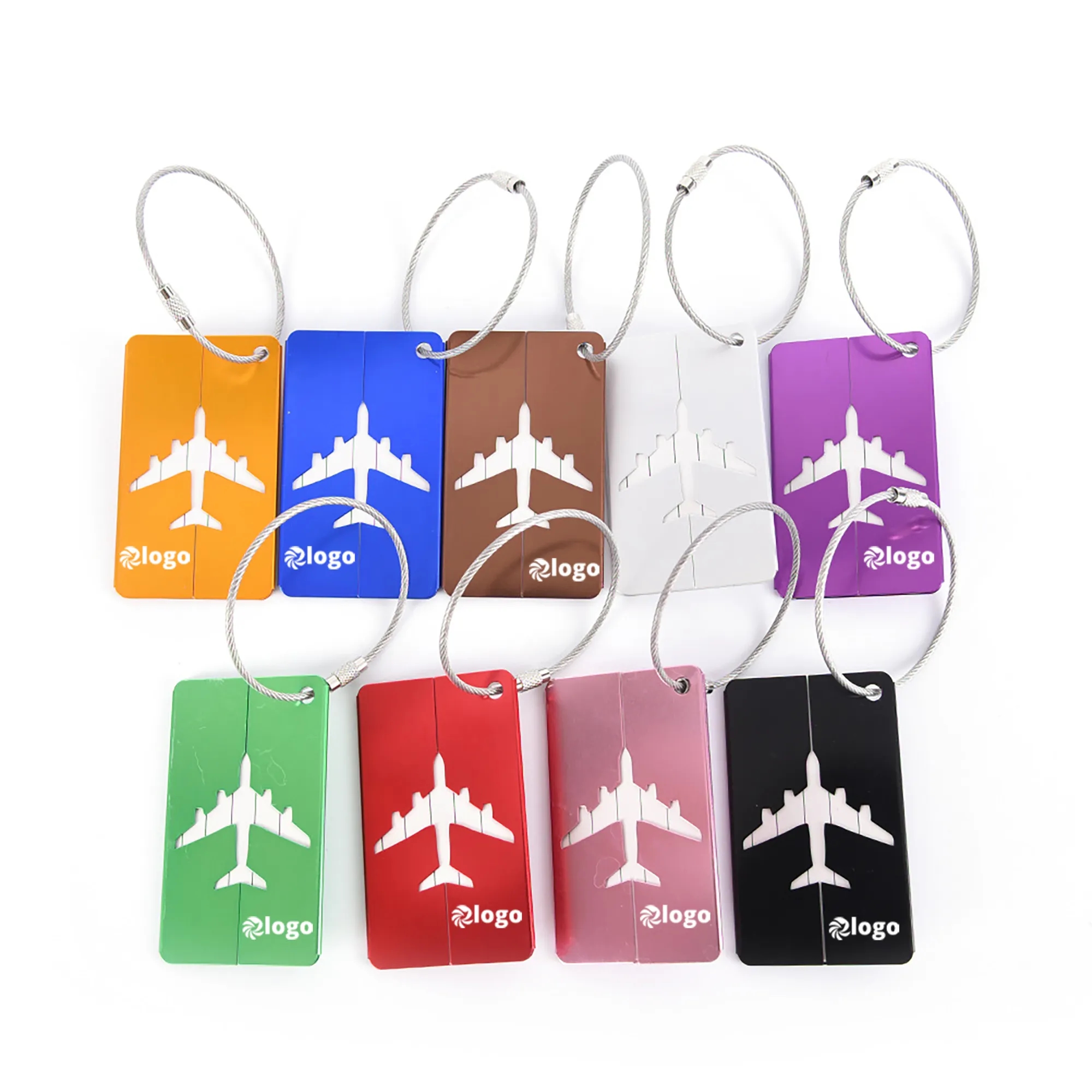 Custom Aluminum Luggage Tag Moq 50pcs 5
