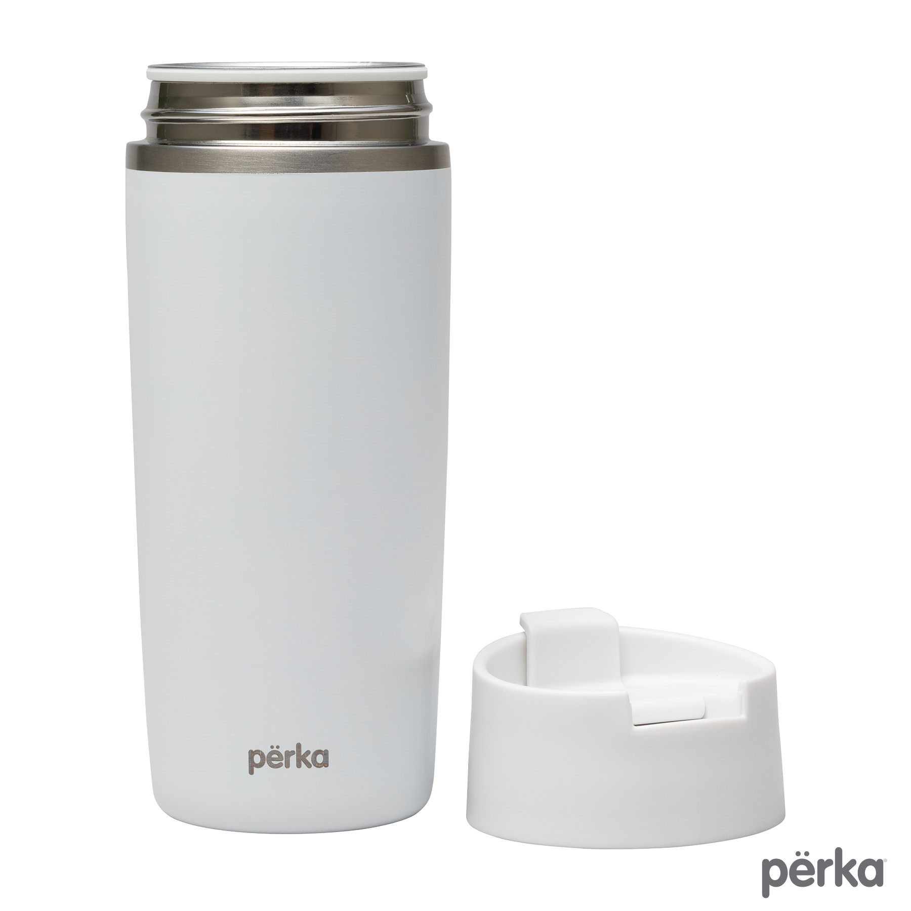 Perka® Macchiato 12 oz. Double Wall Coffee/Tea Press Tumbler 13