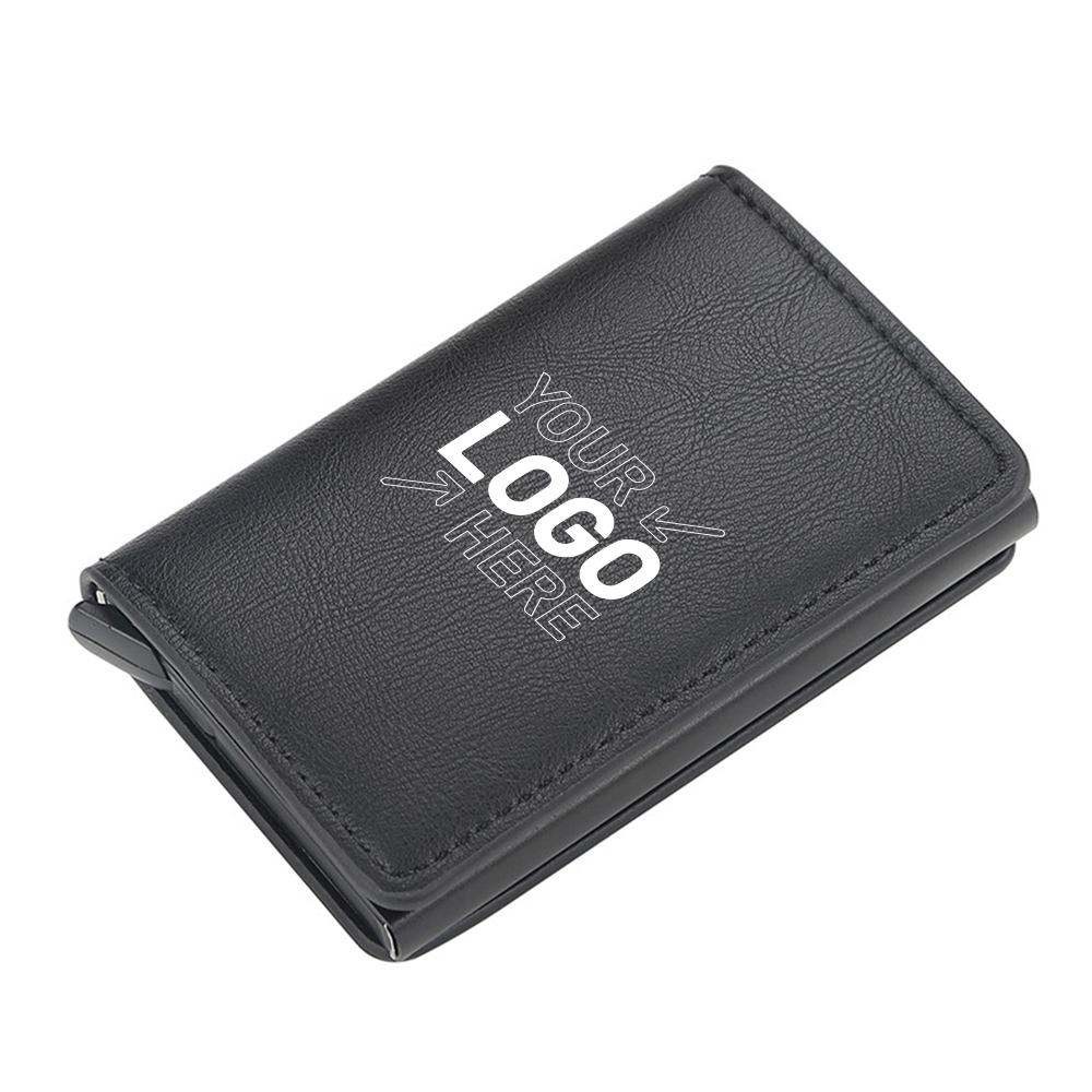 RFID Slim Wallet Pop-up Credit Card Holder With Money Clip 4