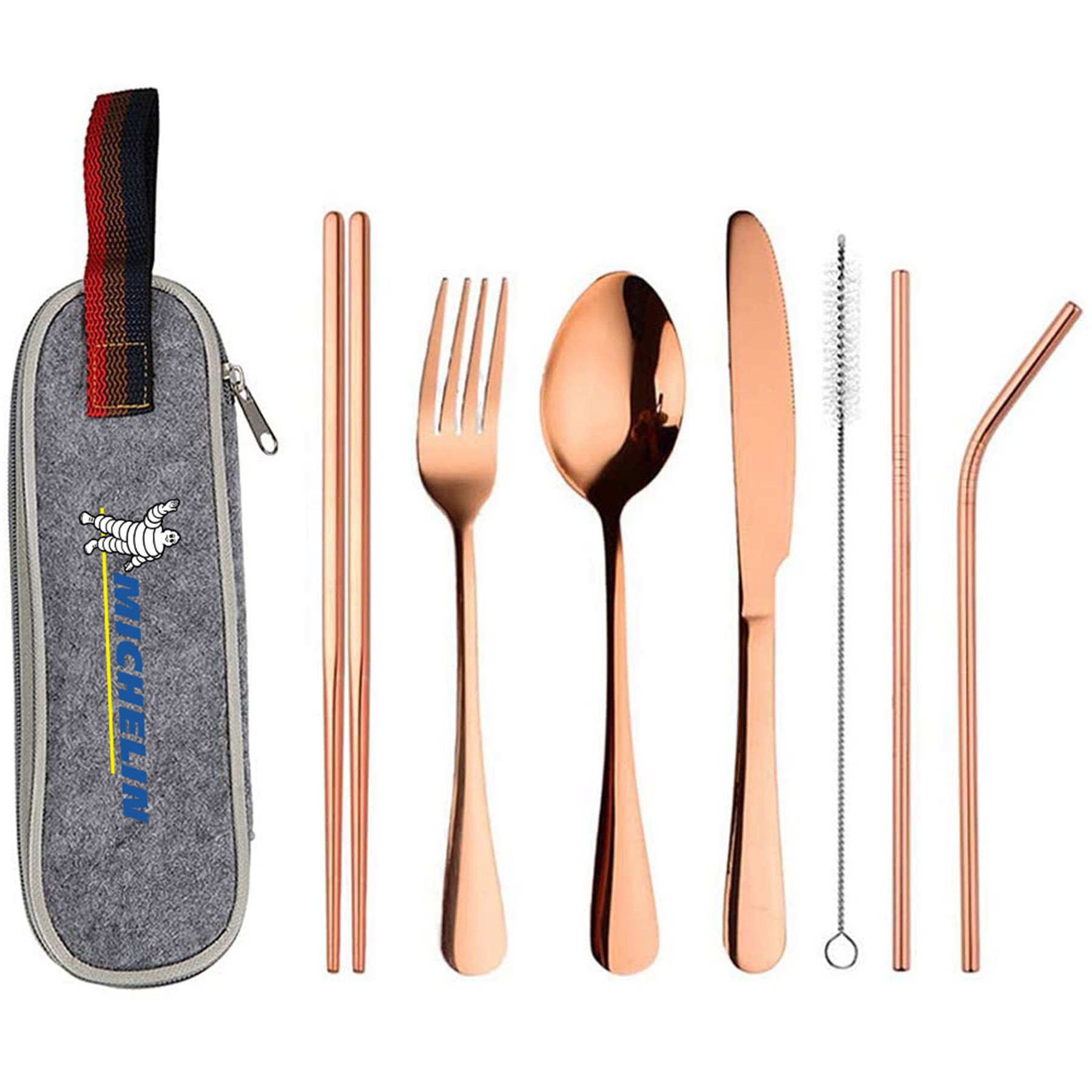 7 Piece Outdoor Tableware Reusable Utensils Set 10