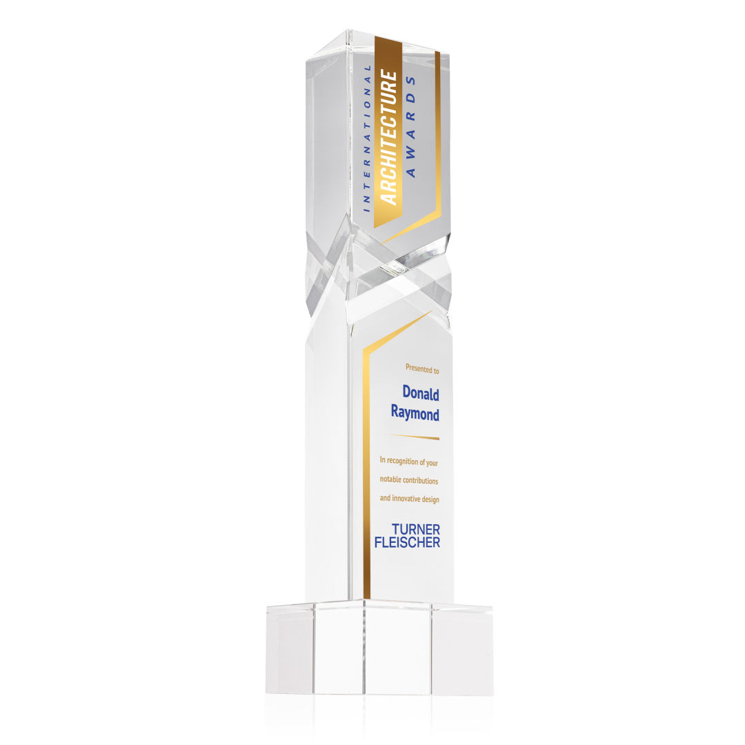 Oakham VividPrint™ Award on Hancock Base - Blue 11