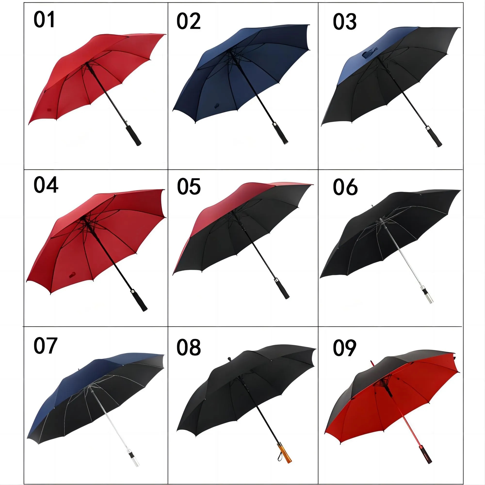 55" Arc Matte Metallic Umbrella 1