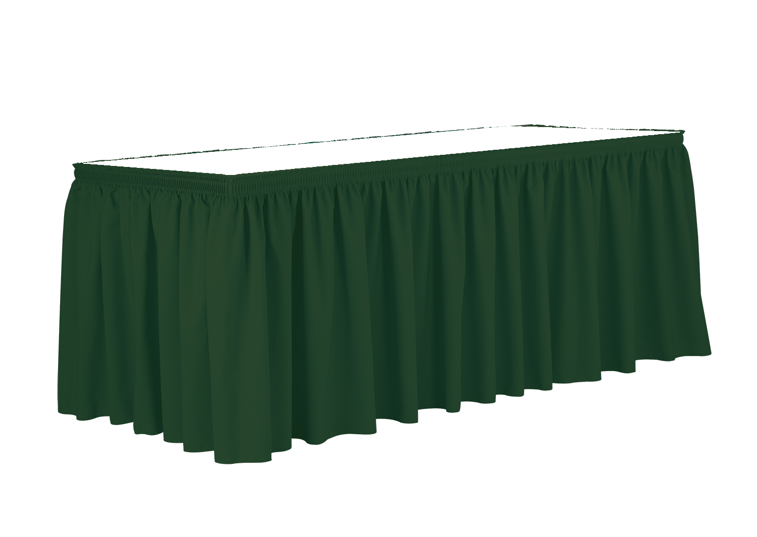 Non-Printed 13' Shirred Table Skirt 1