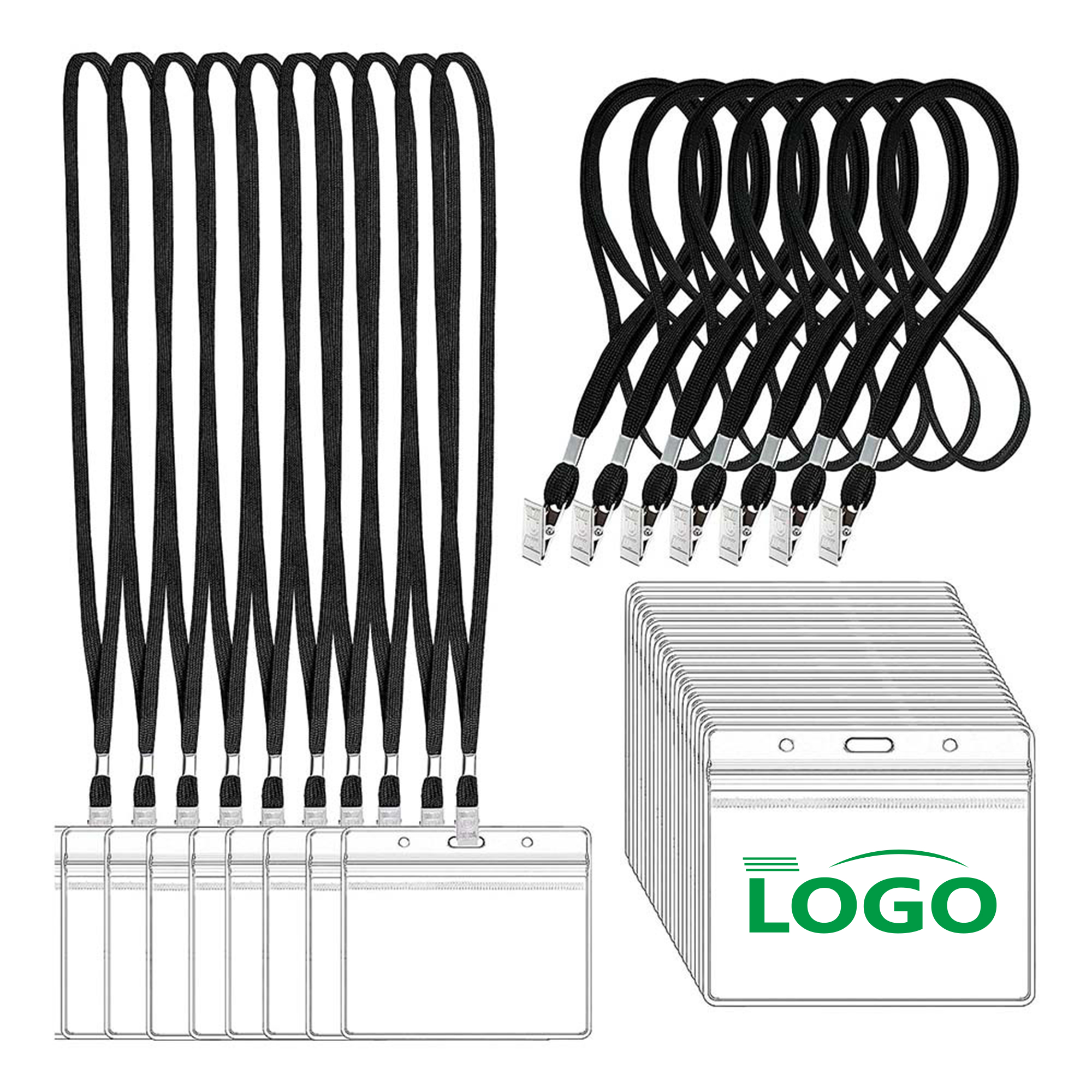 Lanyard Badge Holder Set for Events and Office Use 2