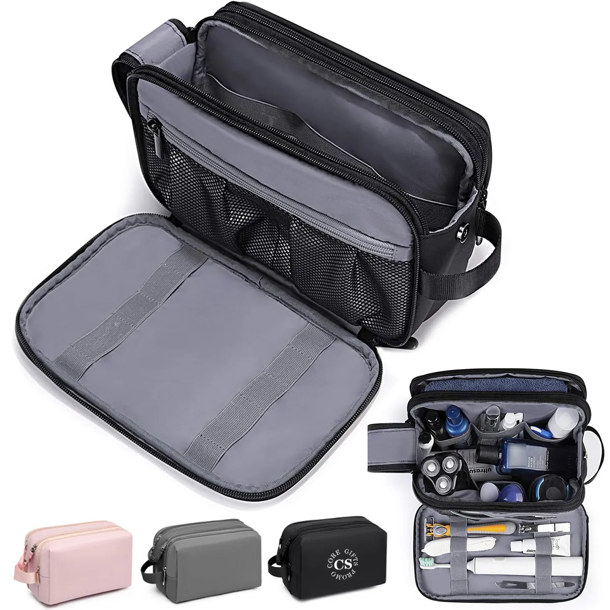 Travel Toiletry Bag For Men Water-resistant Pouch 2