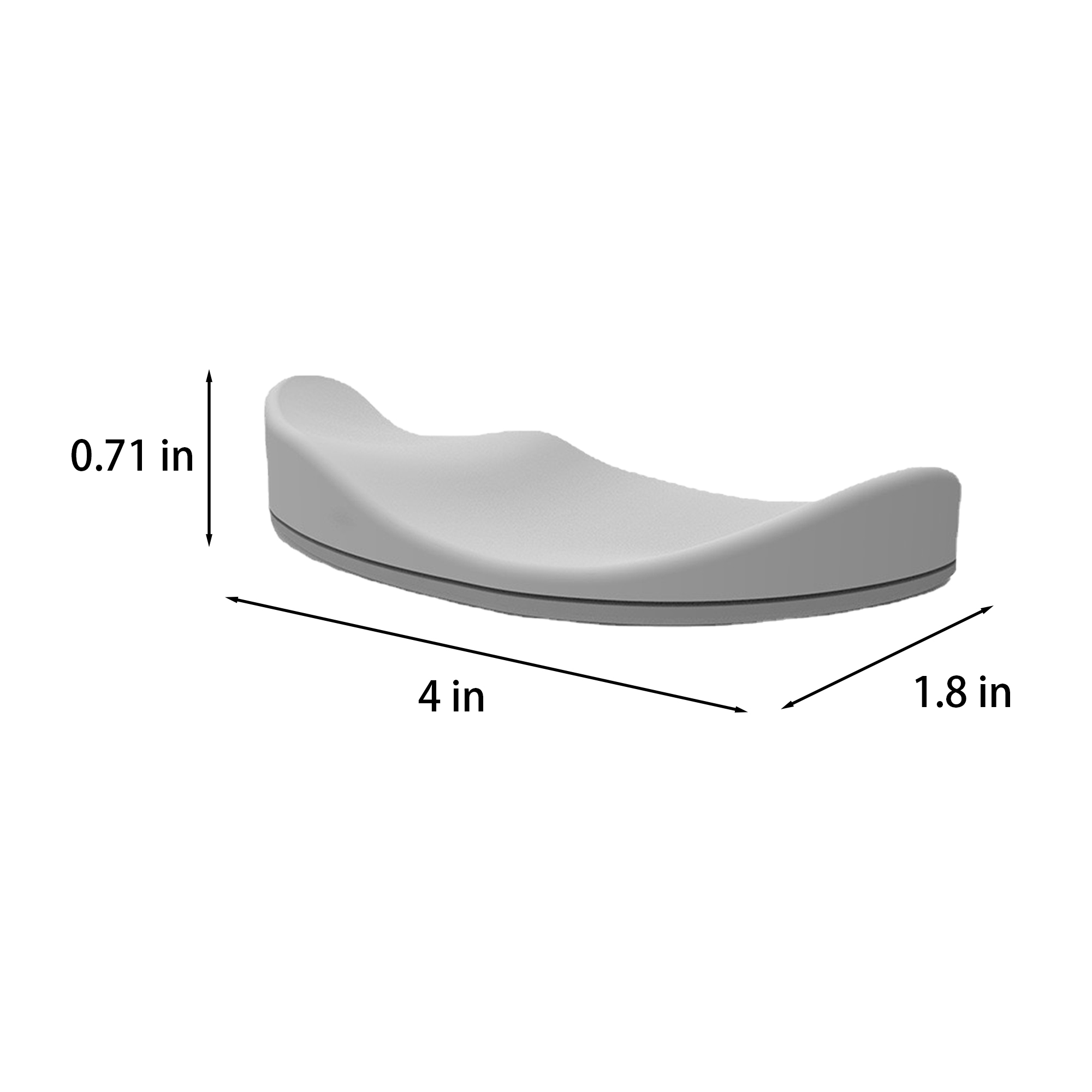 Silicone Curved Wrist Support For Office Or Home Use 2