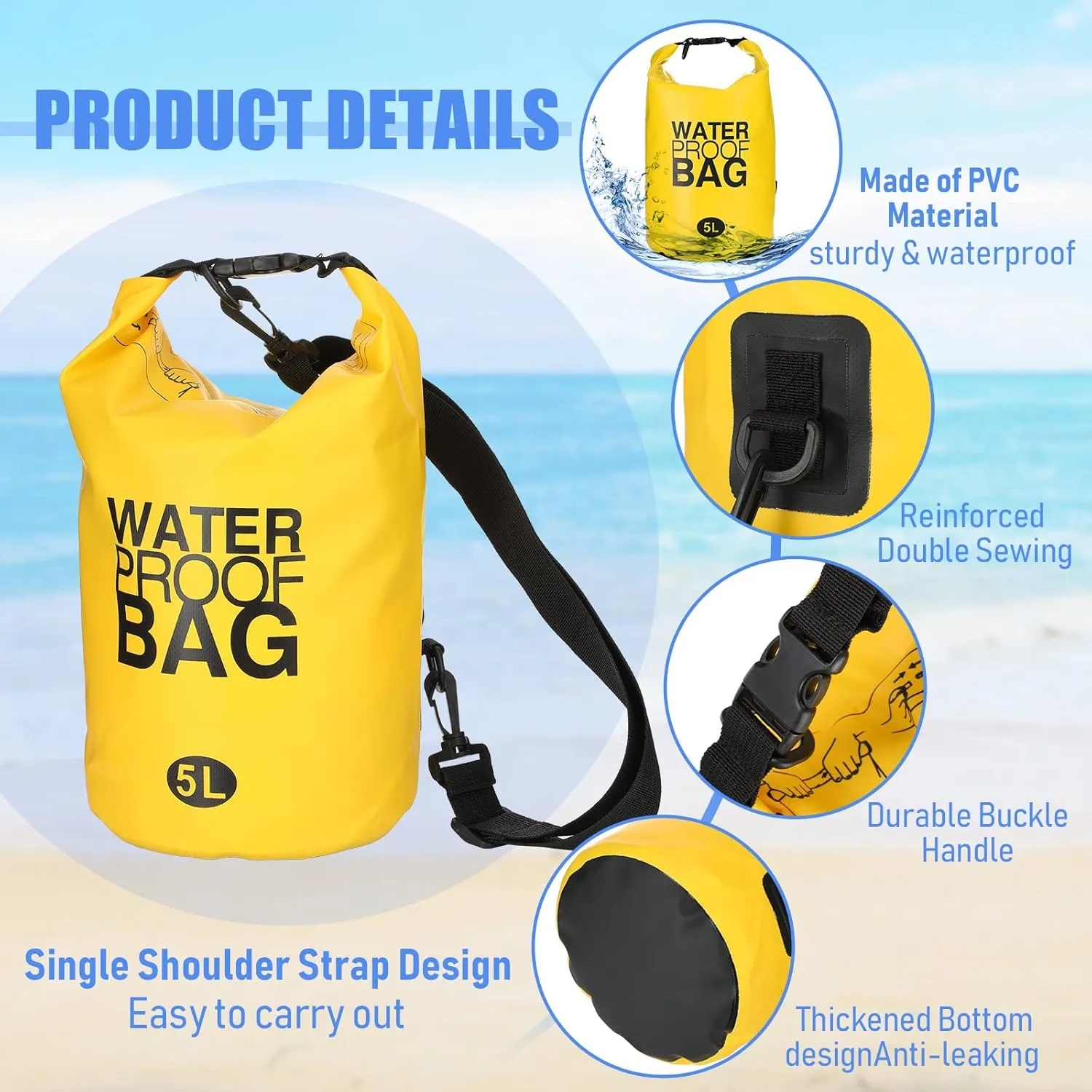10L Outdoor Swimming Waterproof Dry Bag 3