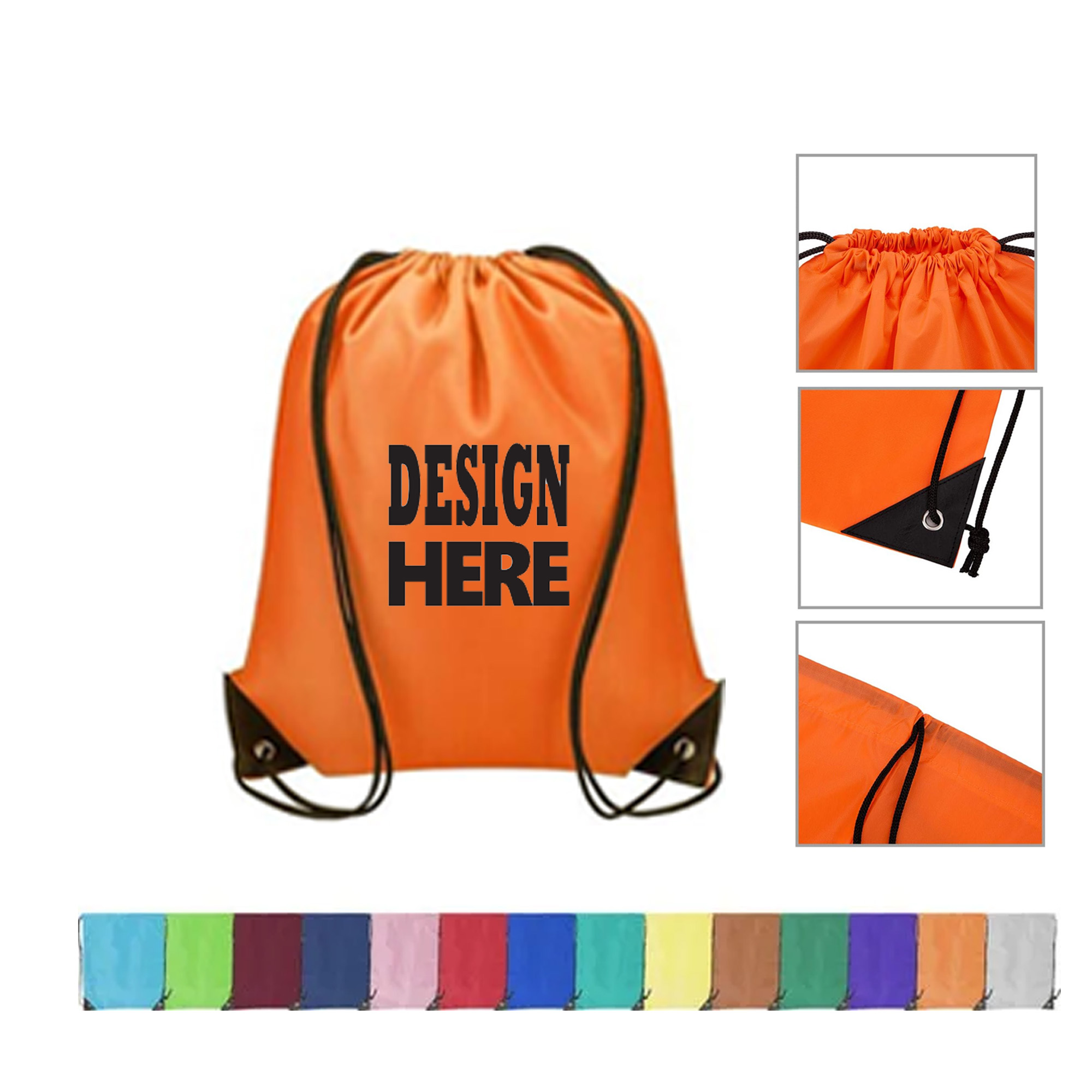 Classic Polyester Drawstring Sports Backpack 1