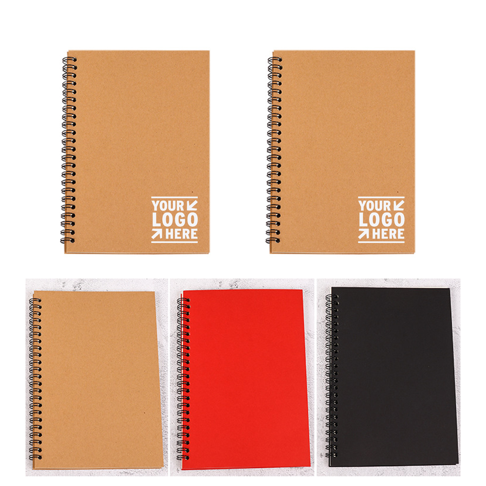 5.5" x 8.3" A5 100 Pages Spiral Ruled Notebook 2