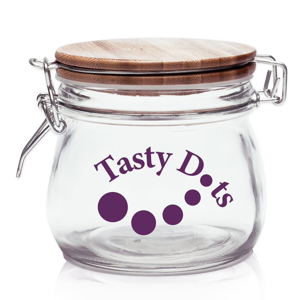 16 oz. Hearty Glass Storage Jar (1 Color Imprint) 2