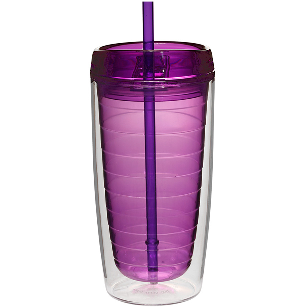 16 oz. Double Wall Tumblers with Straw 2