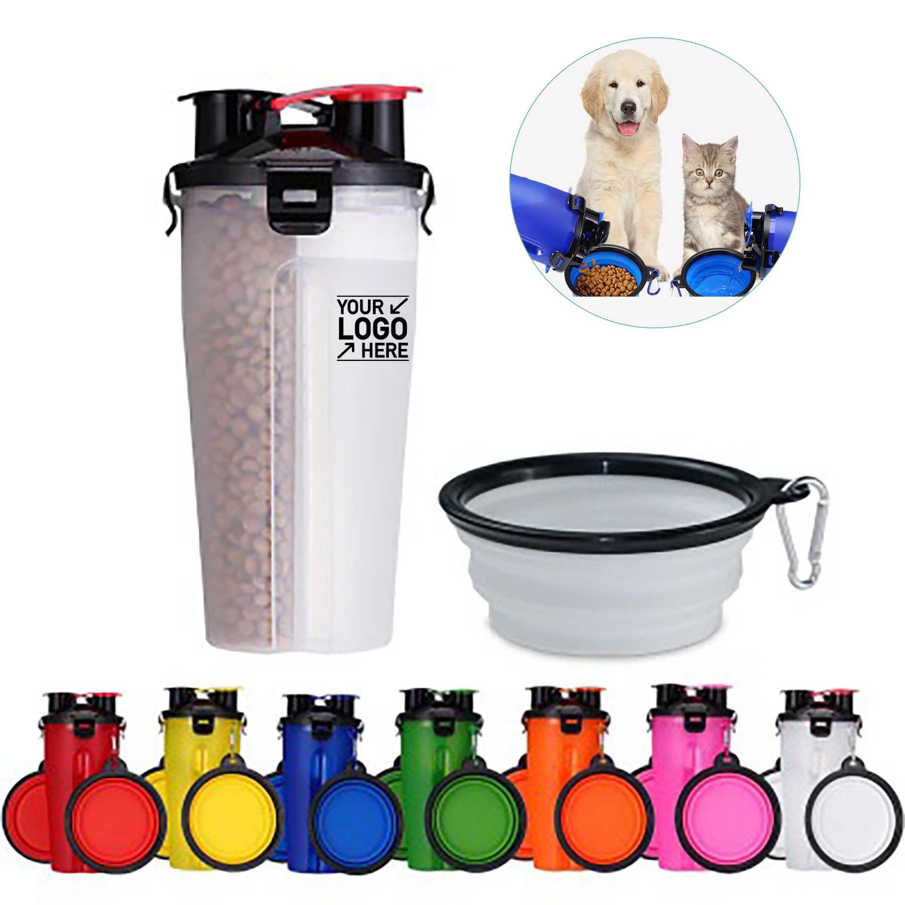 2 in 1 Portable Travel Pets Container 2