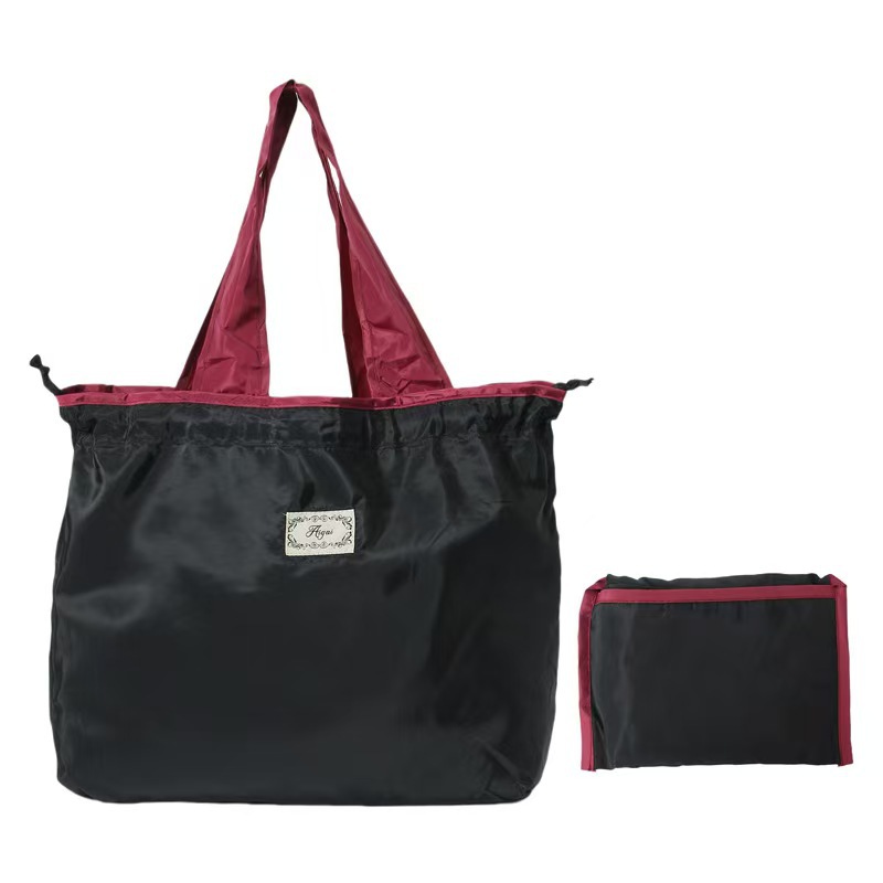 Colorful Shopping Fold-Able Nylon Reusable Bag, custom tote bag with logo imprint 9