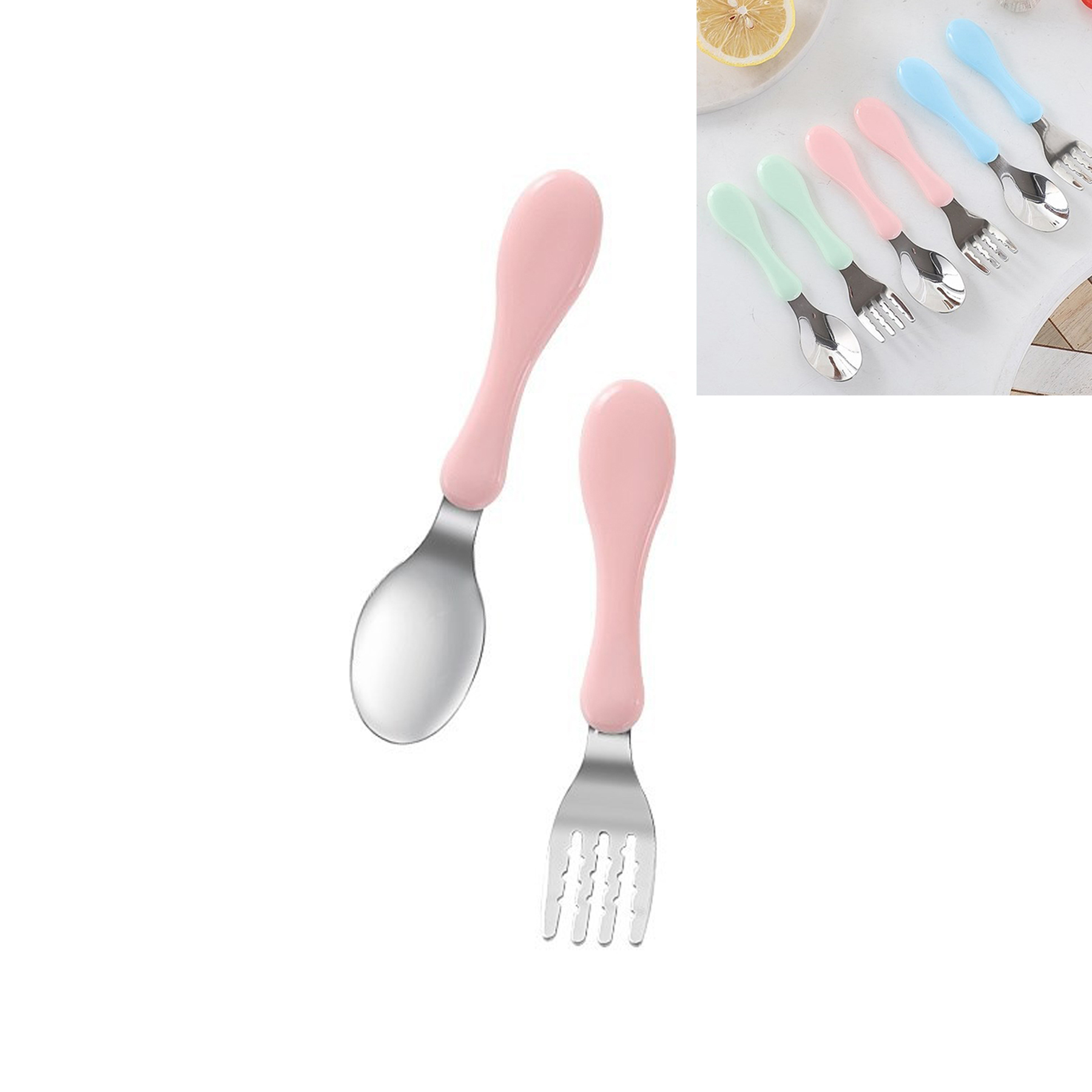 Stainless Steel Toddler Utensils Dishwasher Safe 2