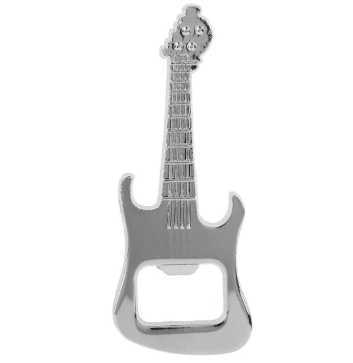 Guitar Shaped Metal Beer Bottle Opener 2