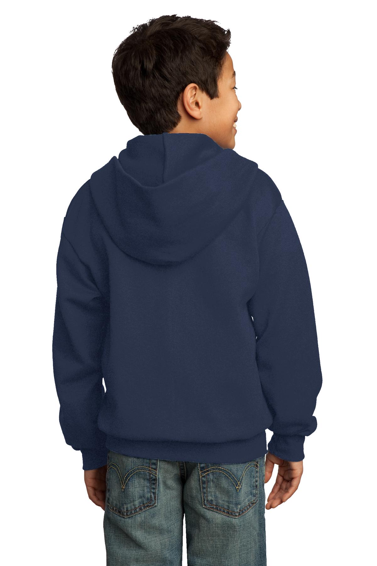 Port & Company® Youth Core Fleece Full-Zip Hooded Sweatshirt 28