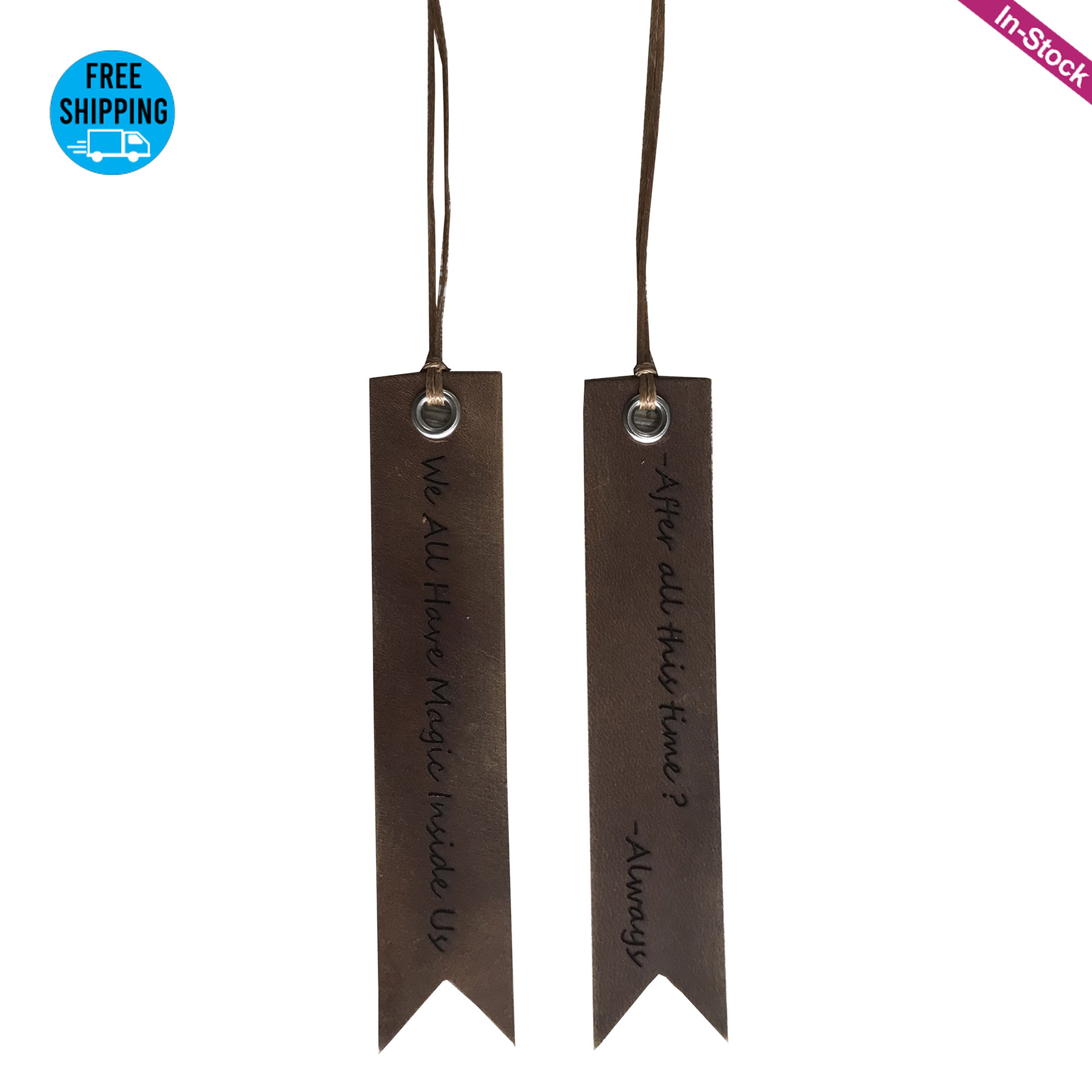 Vintage Genuine Leather Bookmark 2