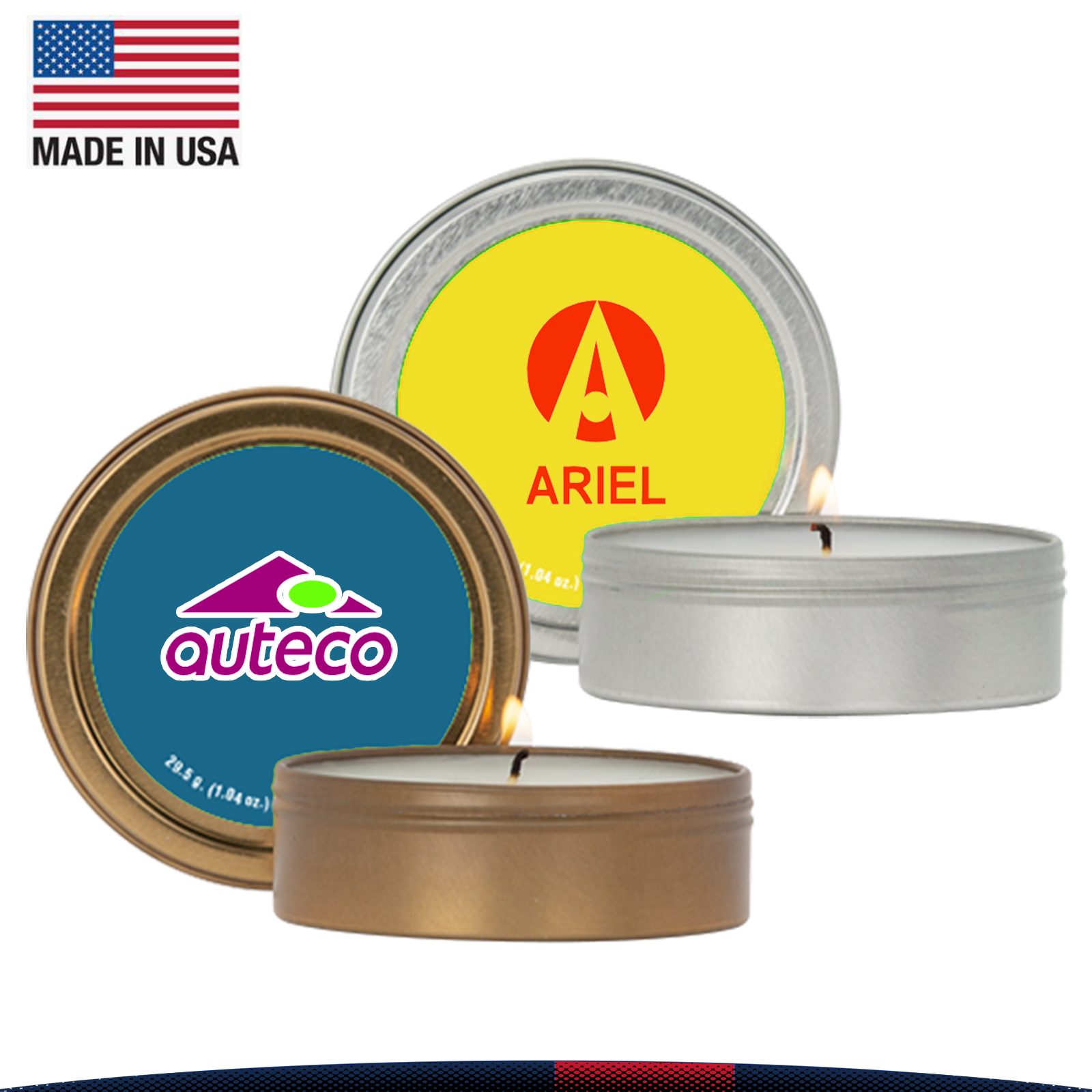 2 oz. Palesa Scented Candle in Screw-Top Metal Tin 2