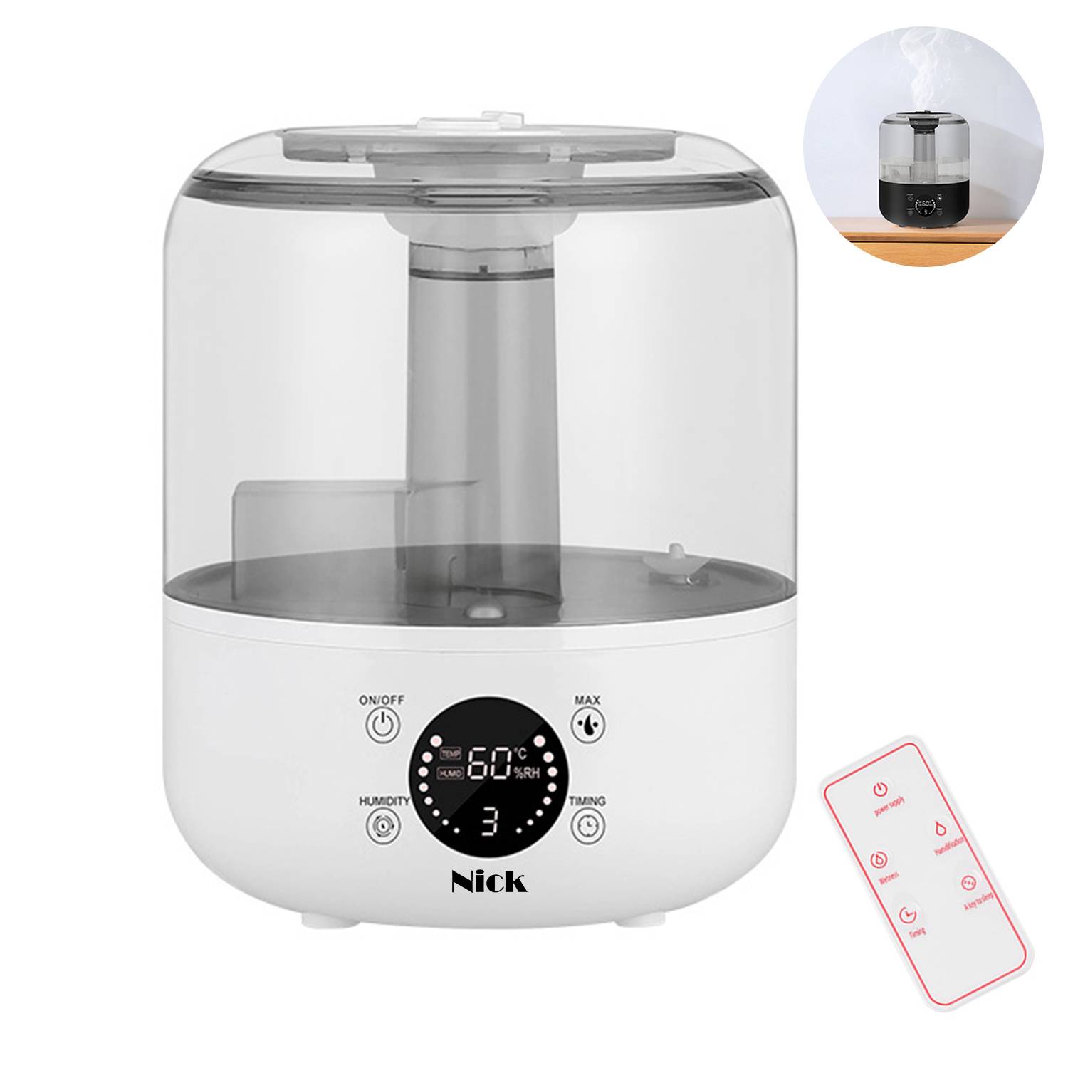 Plastic Humidifier Intelligent Remote Control Large Capacity 2