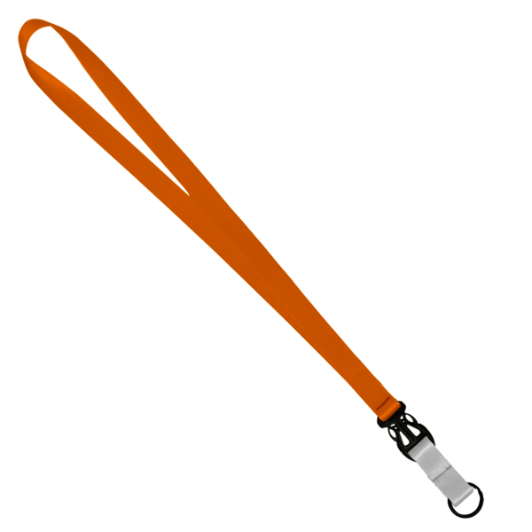 3/4" Multi color (Top and bottom) Nylon Lanyard with Plastic Slide Buckle R 343
