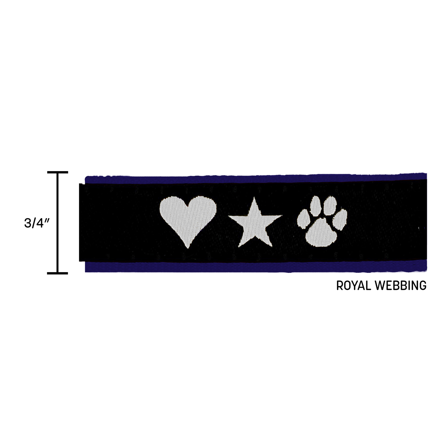 3/4" X 48" Woven Slip Leash w/ Nickel-plated D-Ring  - "Elite" Weave 8