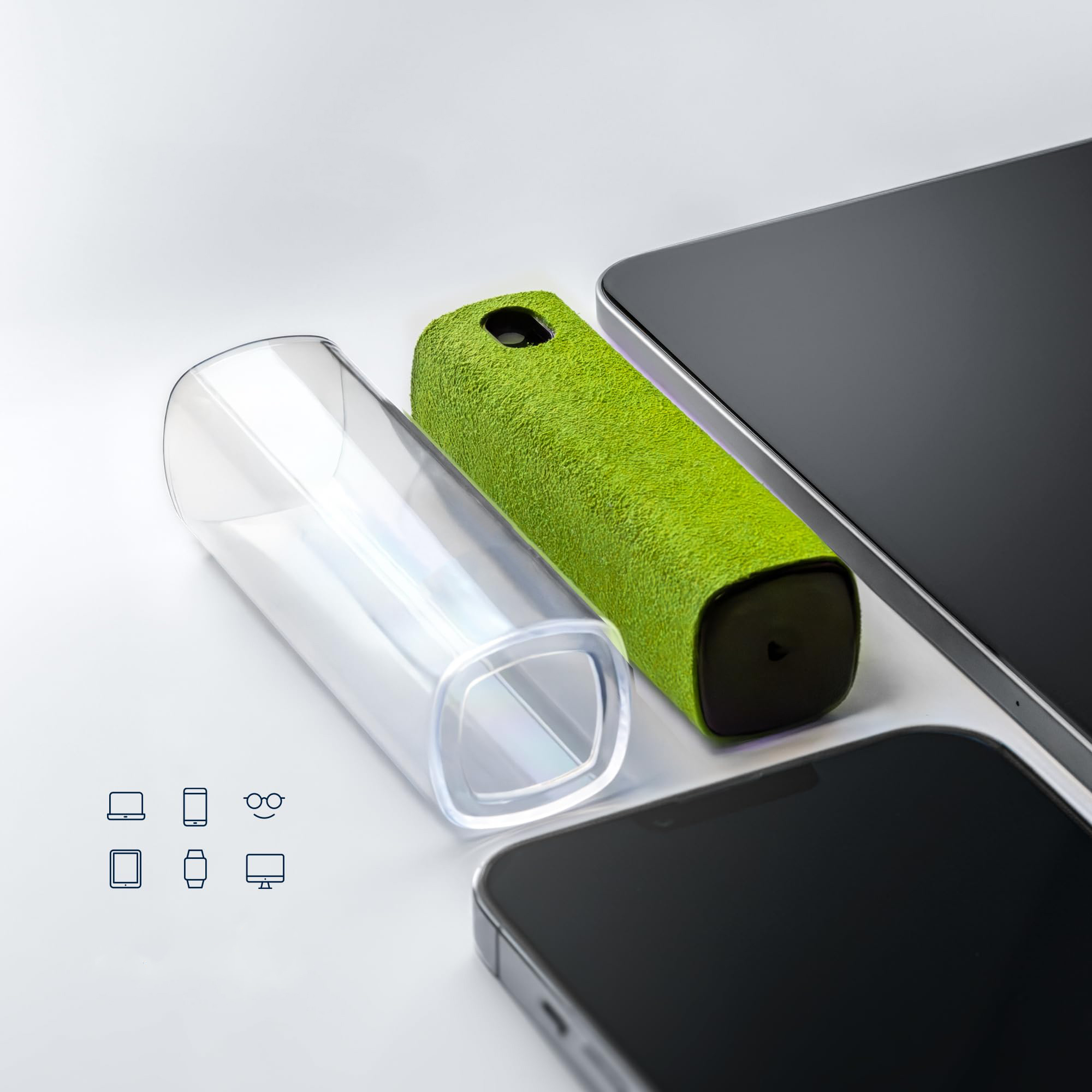 Portable Cleaning Spray Bottle with Microfiber Cloth for Electronics 6