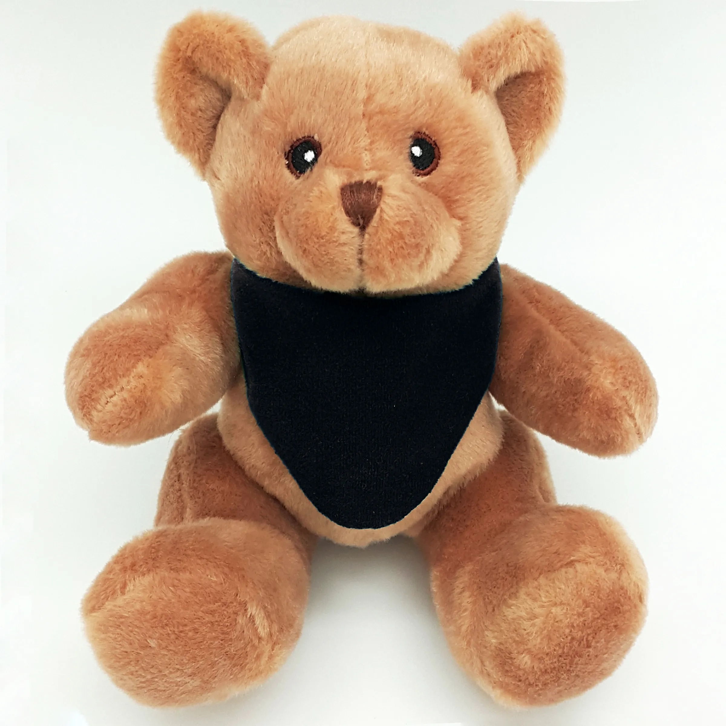 6" Beanie Brown Bear with Embroidered Eyes 11