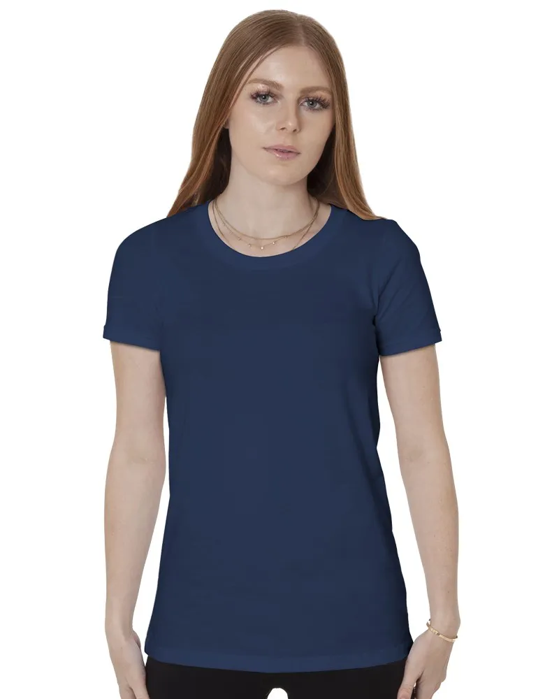Women's Fine Jersey Crew 1