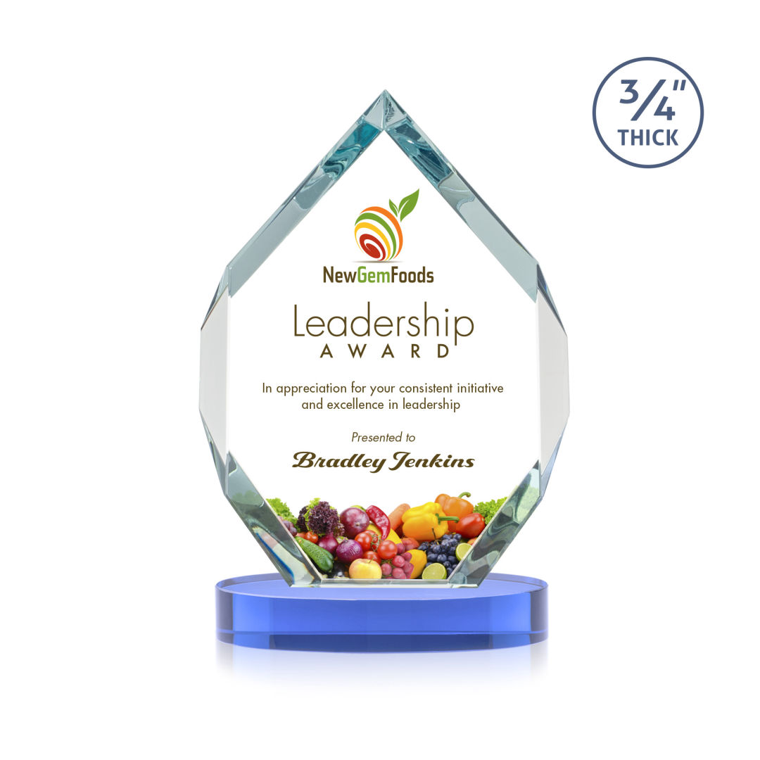 Royal Diamond VividPrint™ Award on Alberton Base - Sky Blue 2