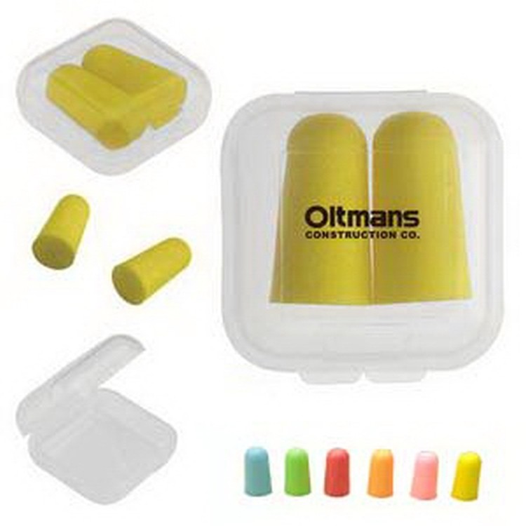 Bullet shape Ear plug with plastic case 1
