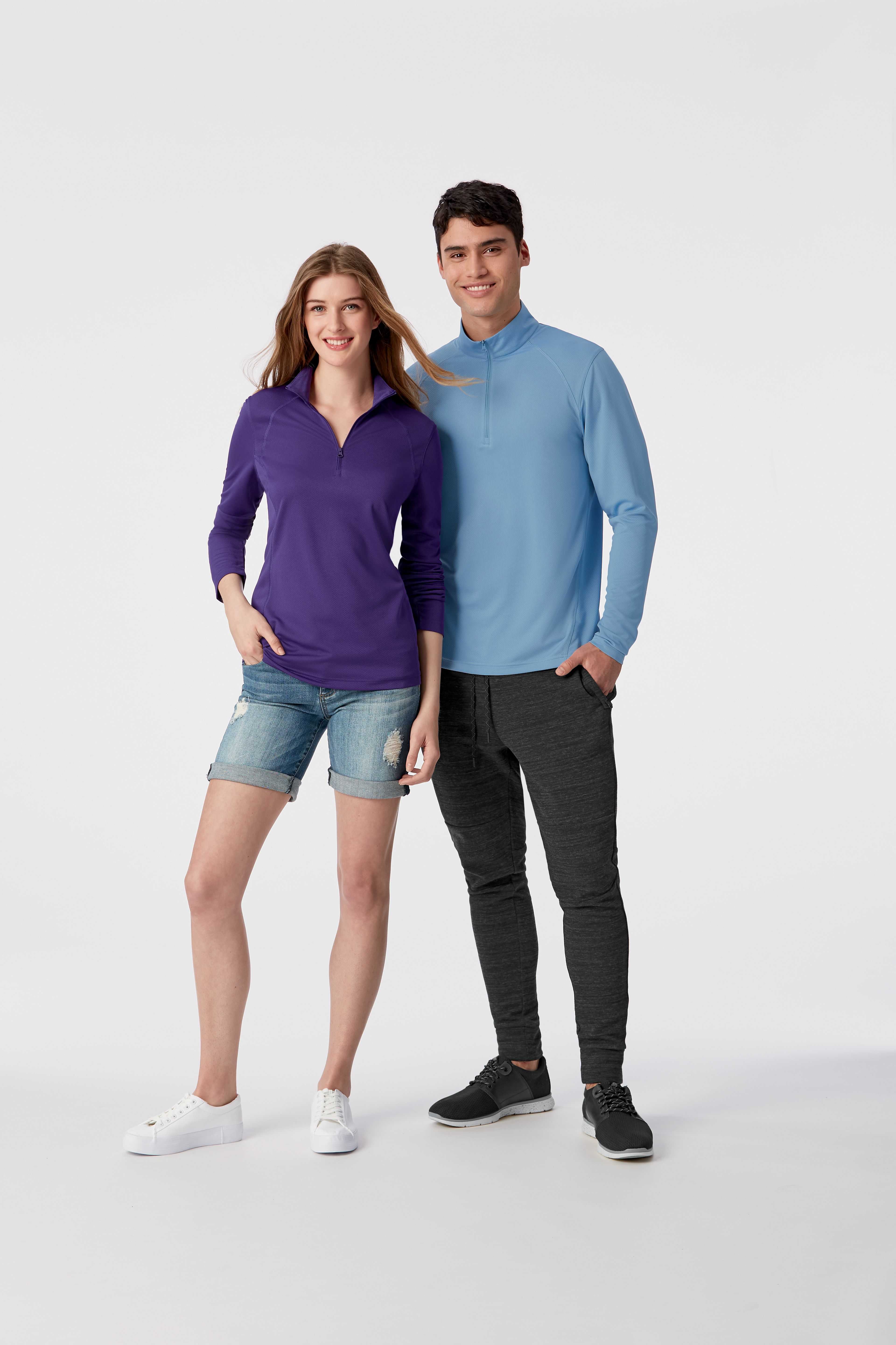 Clique Ice Pique Tech Mens Half Zip 14