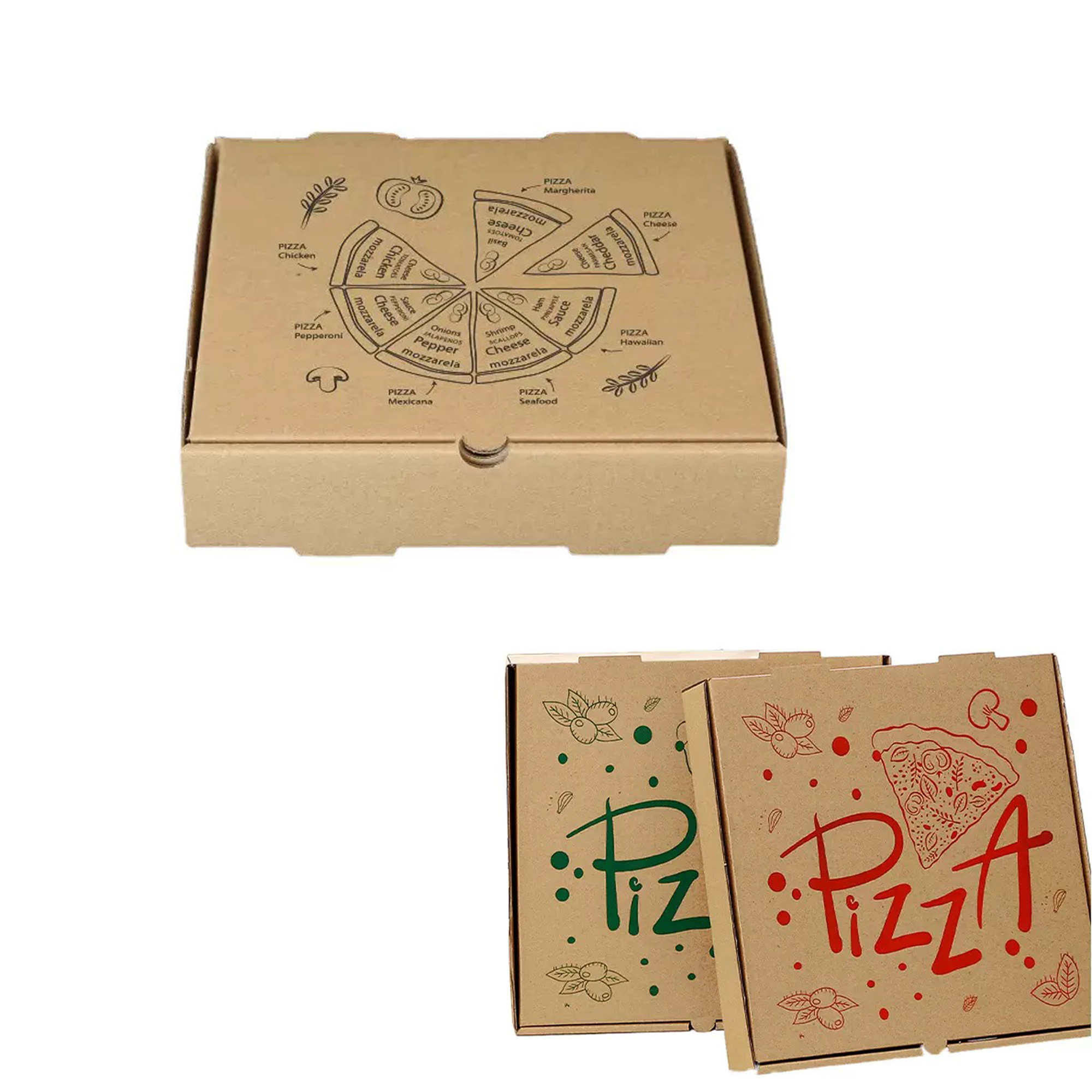 Custom Corrugated Pizza Box with Branding Options 4