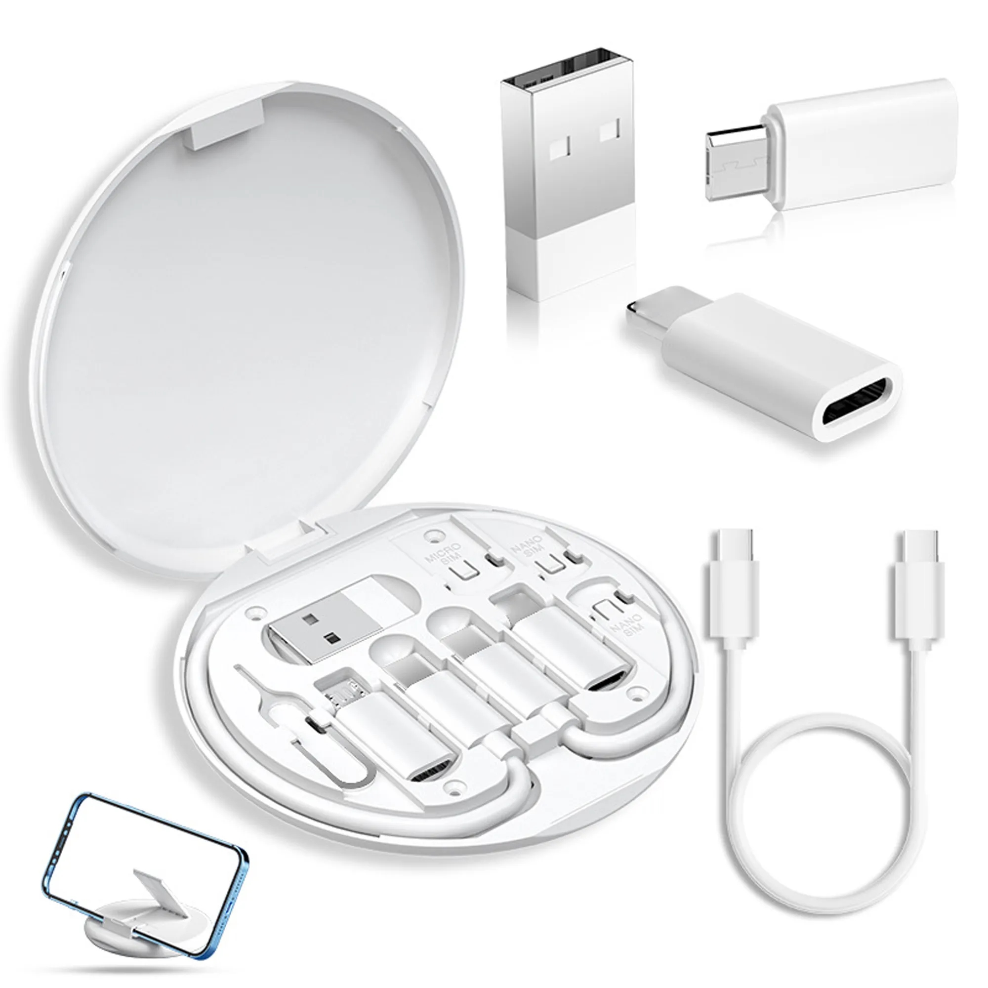 3 in 1 Fast Charging Data Cable Folding Set 5