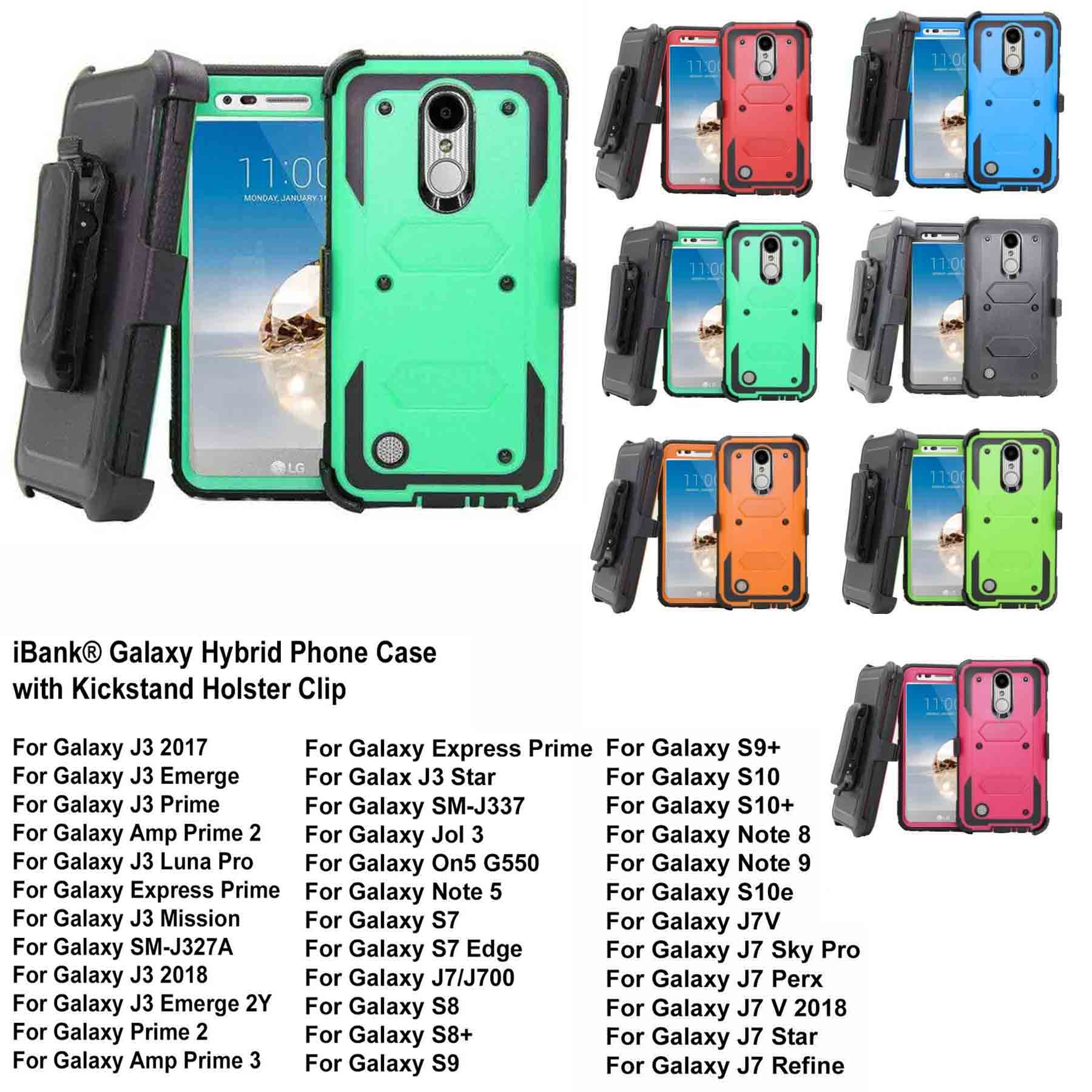 iBank ® Galaxy A16 / A15 / A14 Case with Belt Clip and Kickstand 1