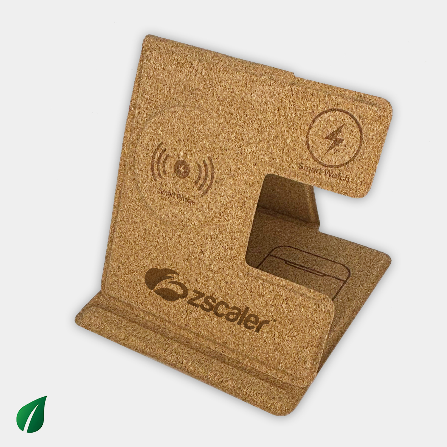 Cork Qi Eco Friendly 3-in-1 Charger Sustainably Made With Cork