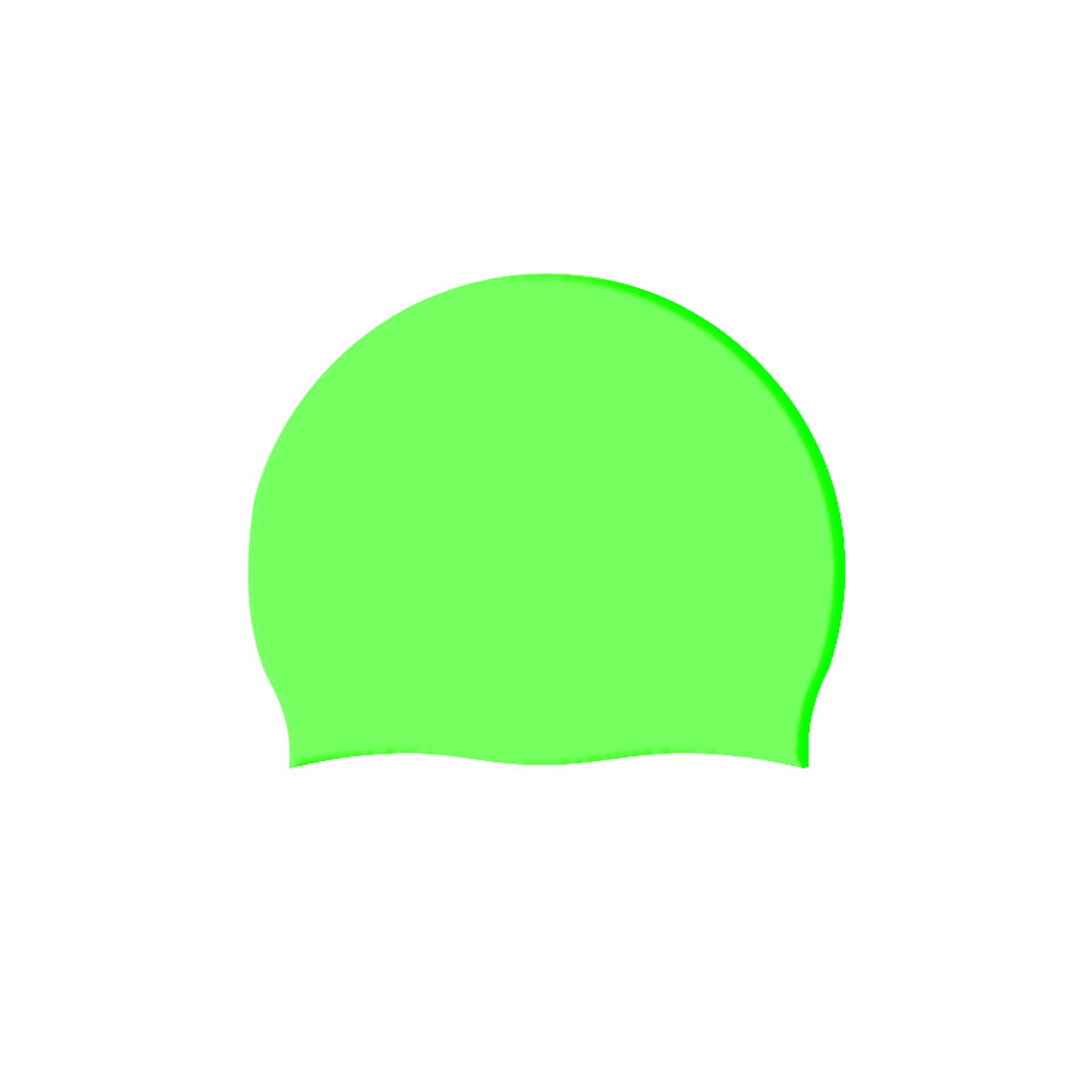 Silicone Swim Cap Unisex Adult 9.3" x 7.9" 7