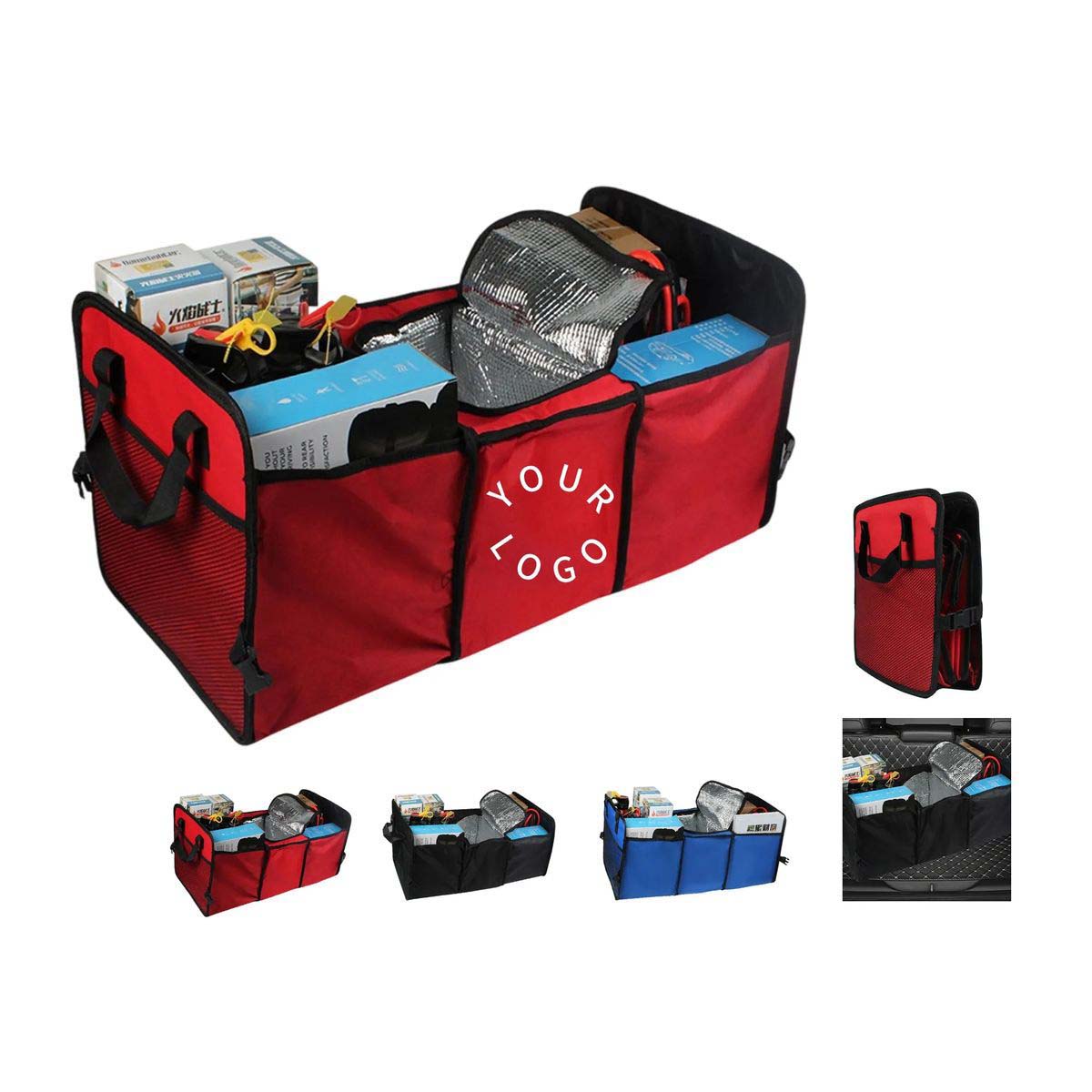 Oxford Car Trunk Organizer with Cooler 3