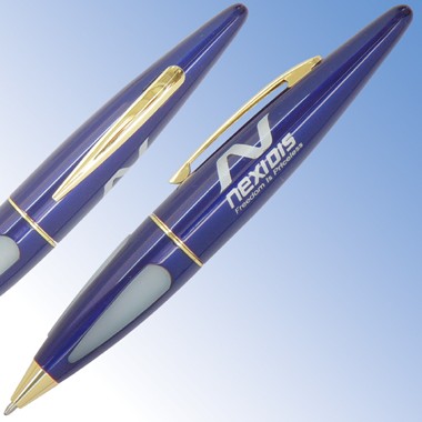 BLUE TORPEDO CIGAR BALL PEN 1