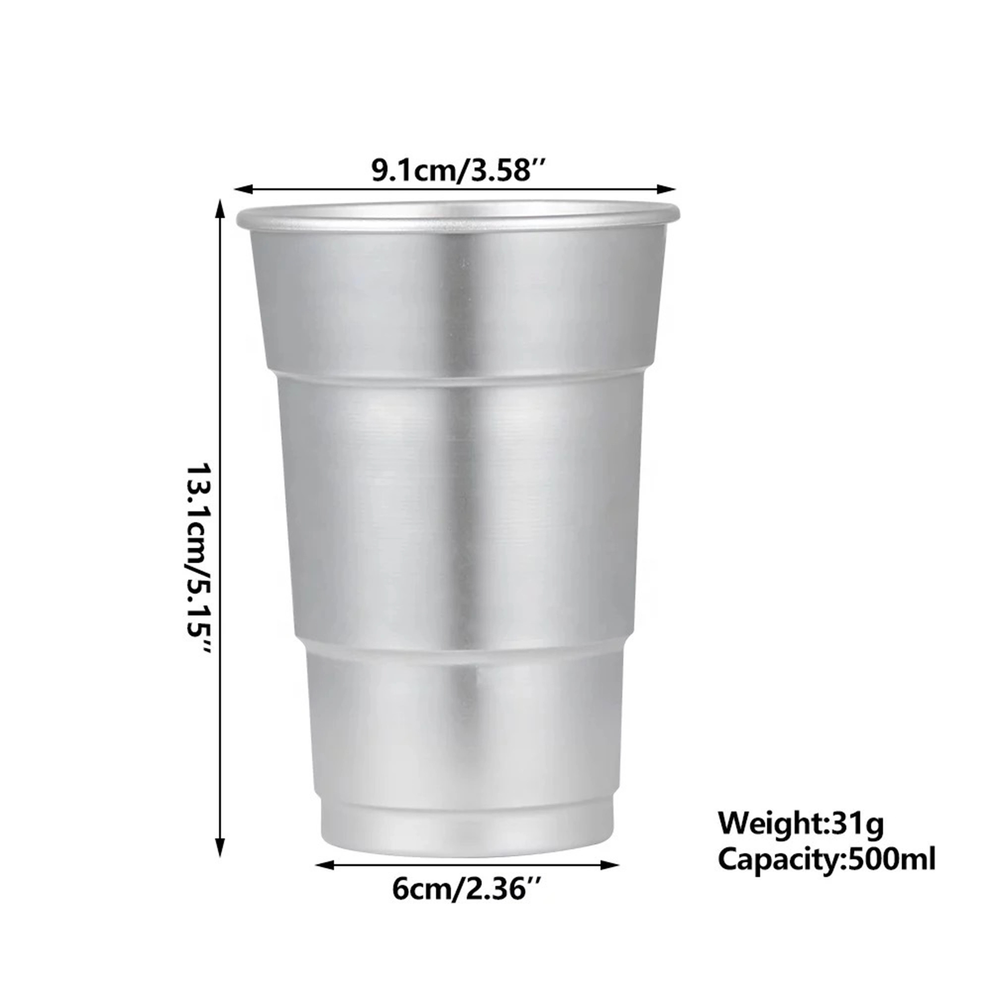 16oz Aluminum Cup Full-color-imprint MOQ500 3