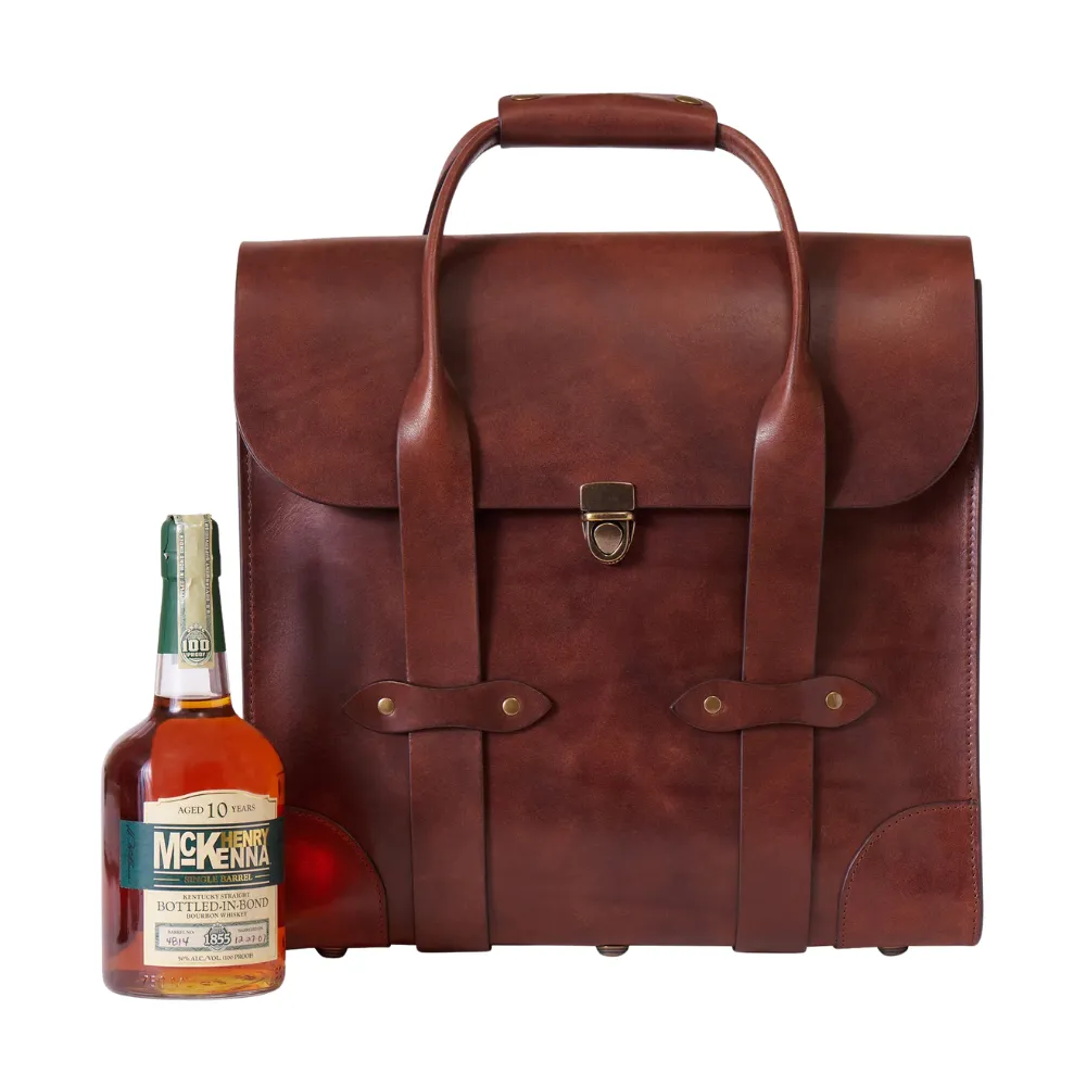 3-Bottle Leather Bag 9