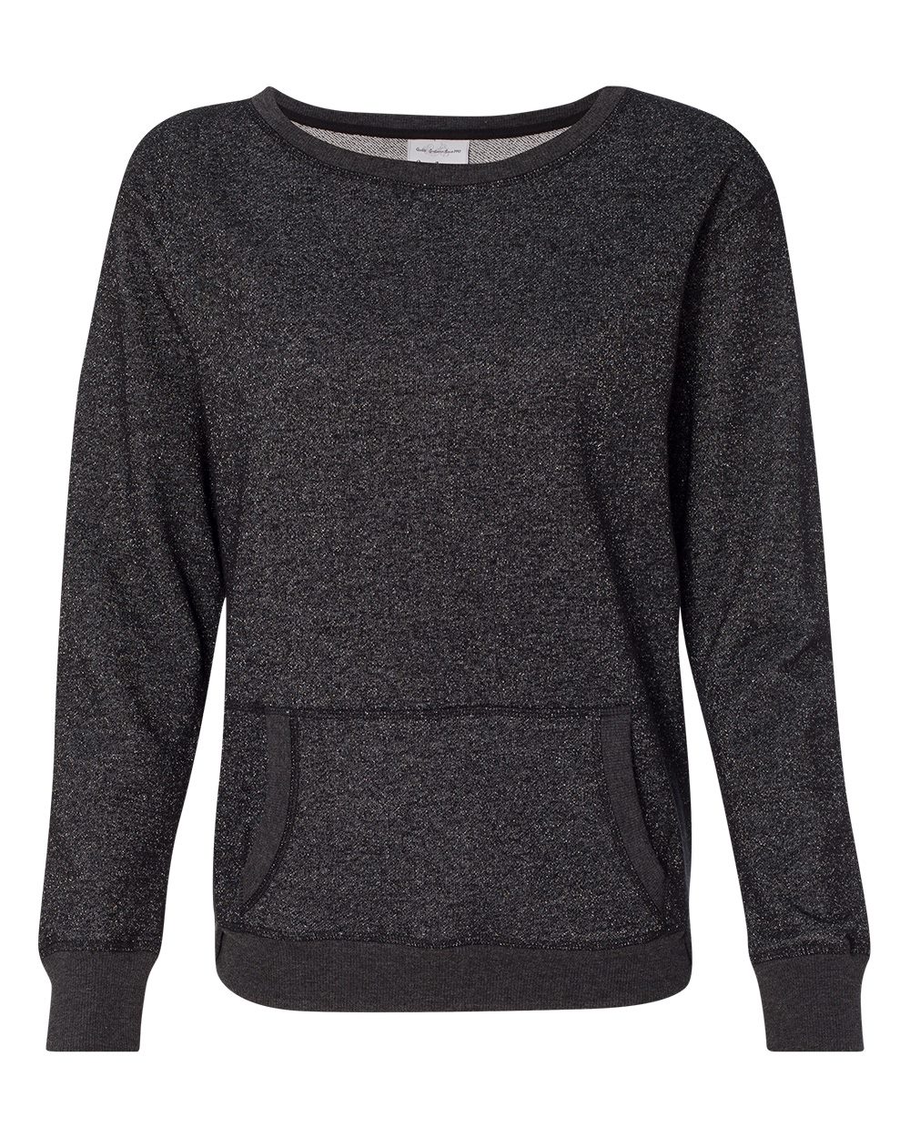 Women's Glitter French Terry Wide Neck Sweatshirt - 8867 2